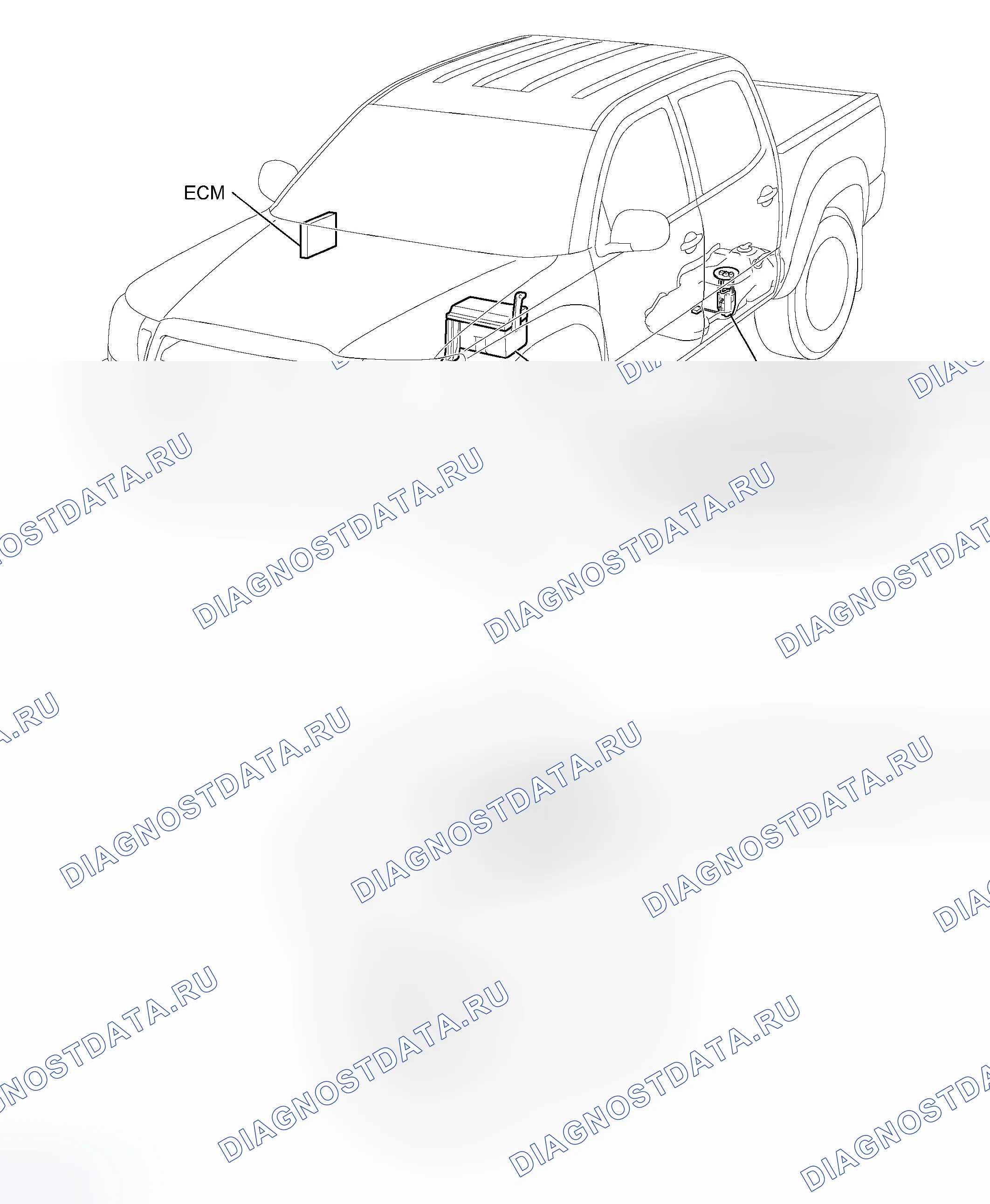 Рис. 83: РАСПОЛОЖЕНИЕ ДЕТАЛЕЙ. Toyota Tacoma II