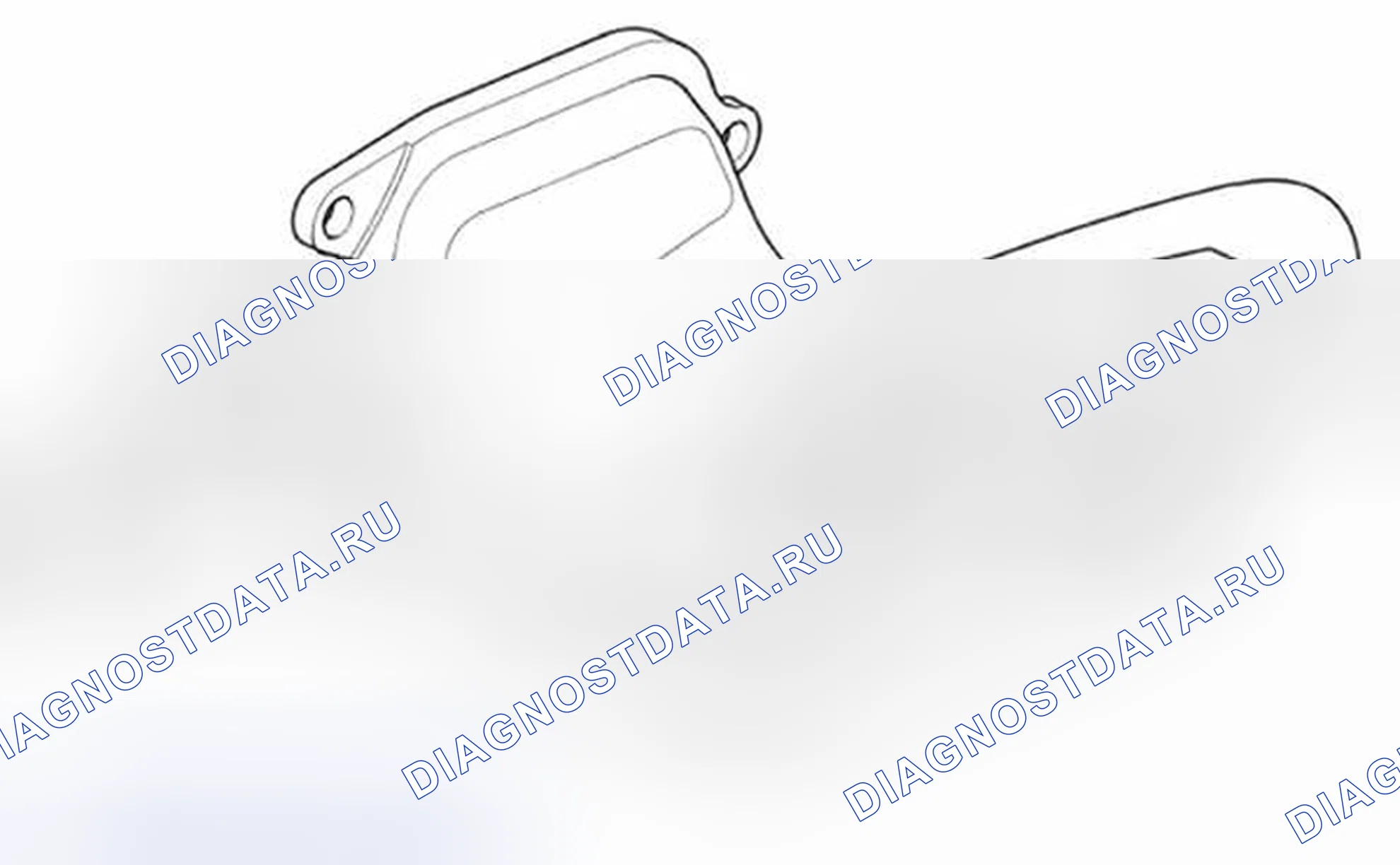 Рис. 117: Выходной воздуховод. Land Rover Range Rover Sport I