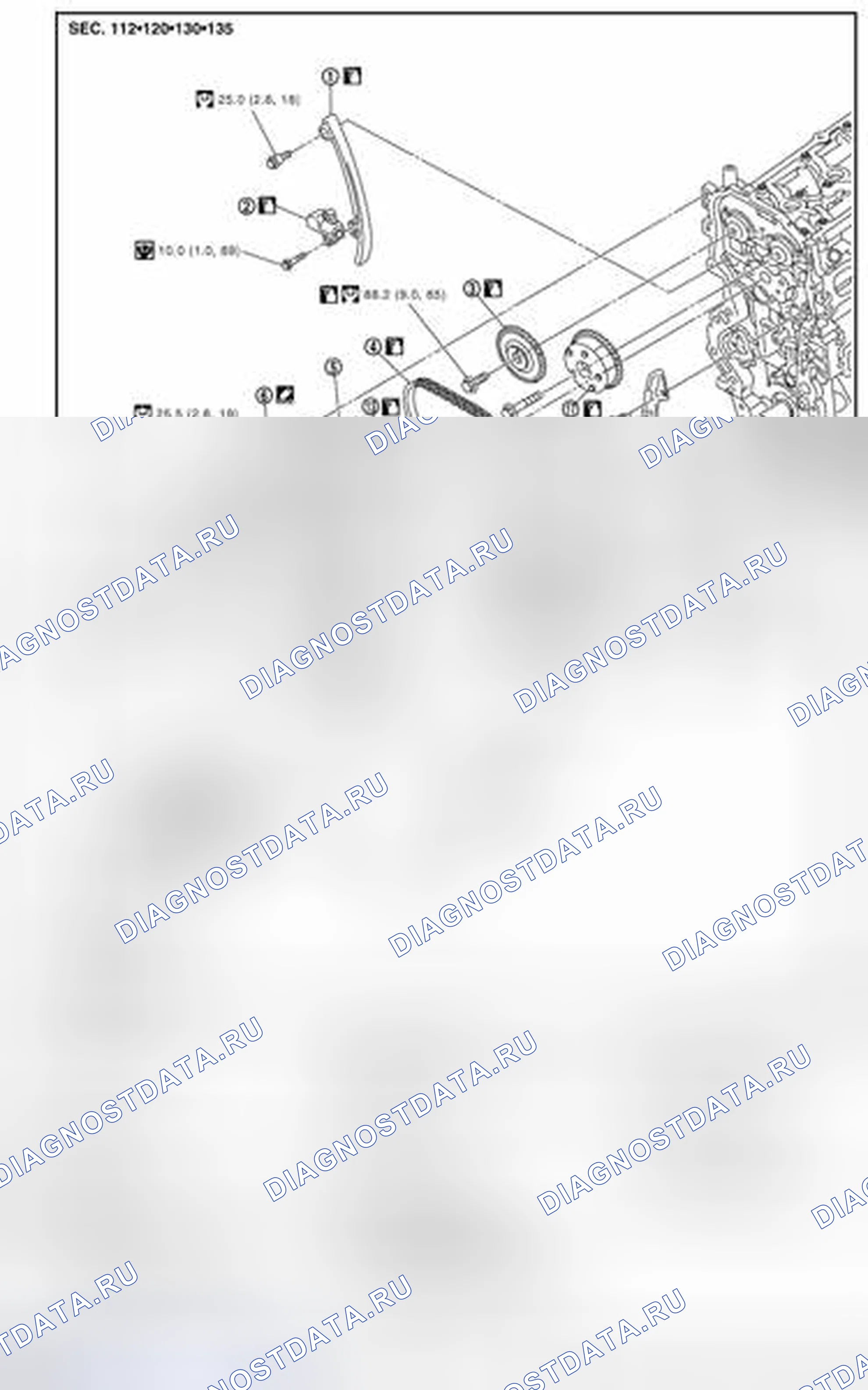 Рис. 62: Разнесенный вид. Nissan Cube III