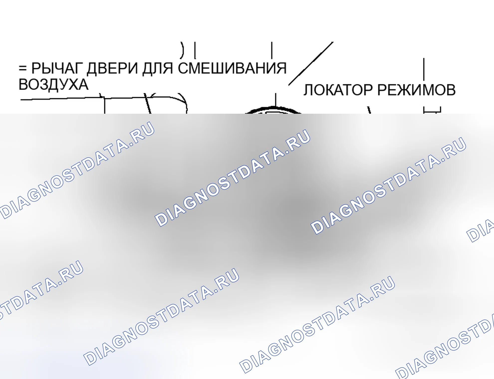 Рис. 4: >> B <<ПОДКЛЮЧЕНИЕ КАБЕЛЯ ДВЕРЦЫ ВОЗДУШНОЙ СМЕСИ. Mitsubishi Lancer Evolution IX