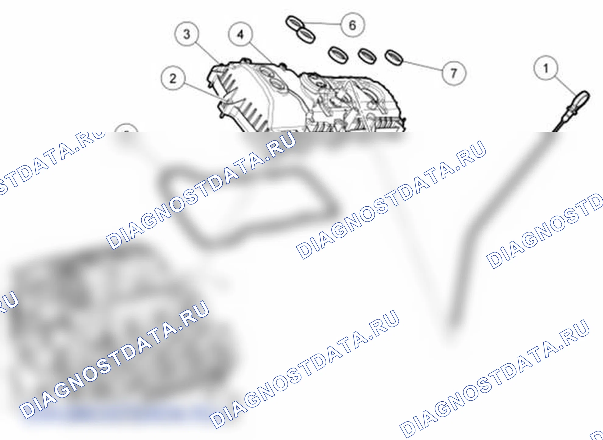 Рис. 489: Крышка клапана - лев. (Вид 2 из 2). Ford Mustang V рестайлинг