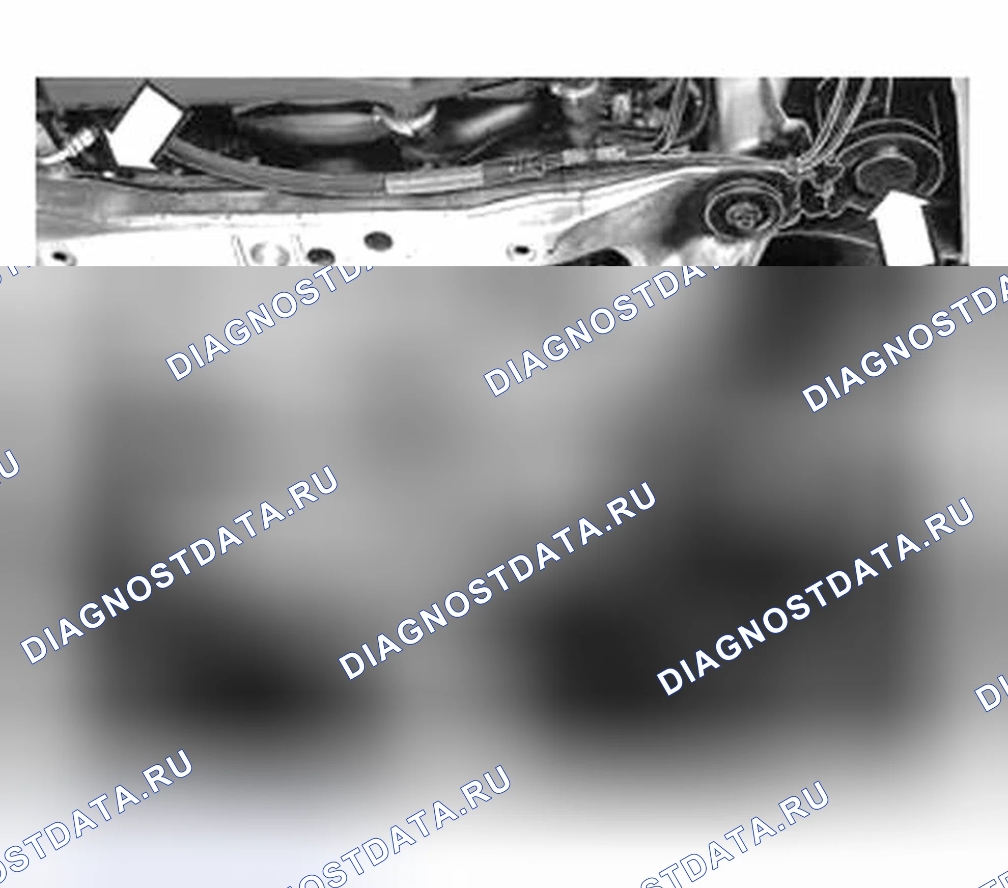 Рис. 33: Удаление компонентов под корпусом. Volvo C70 I