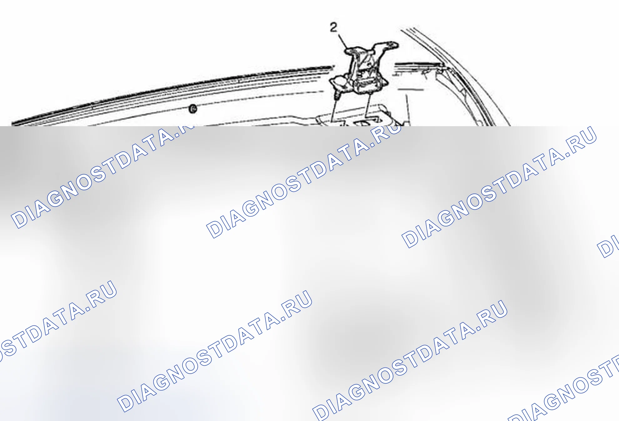 Рис. 20: Замена шарнира дверь багажника. Chevrolet HHR I