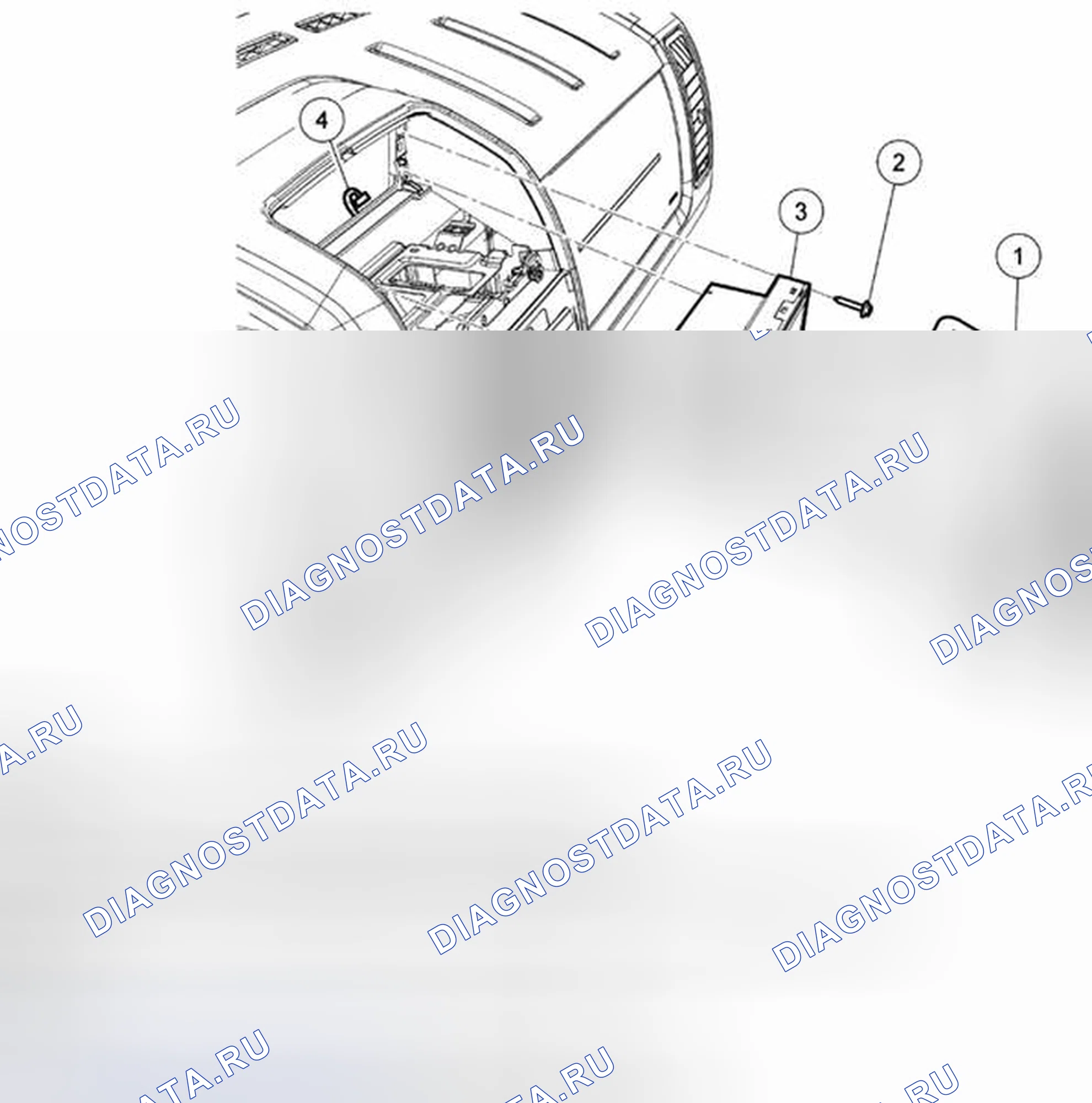 Рис. 46: ДЕМОНТАЖ / МОНТАЖ ИНТЕРФЕЙСНОГО МОДУЛЯ ПЕРЕДНЕГО ДИСПЛЕЯ (FDIM). Mazda Tribute II