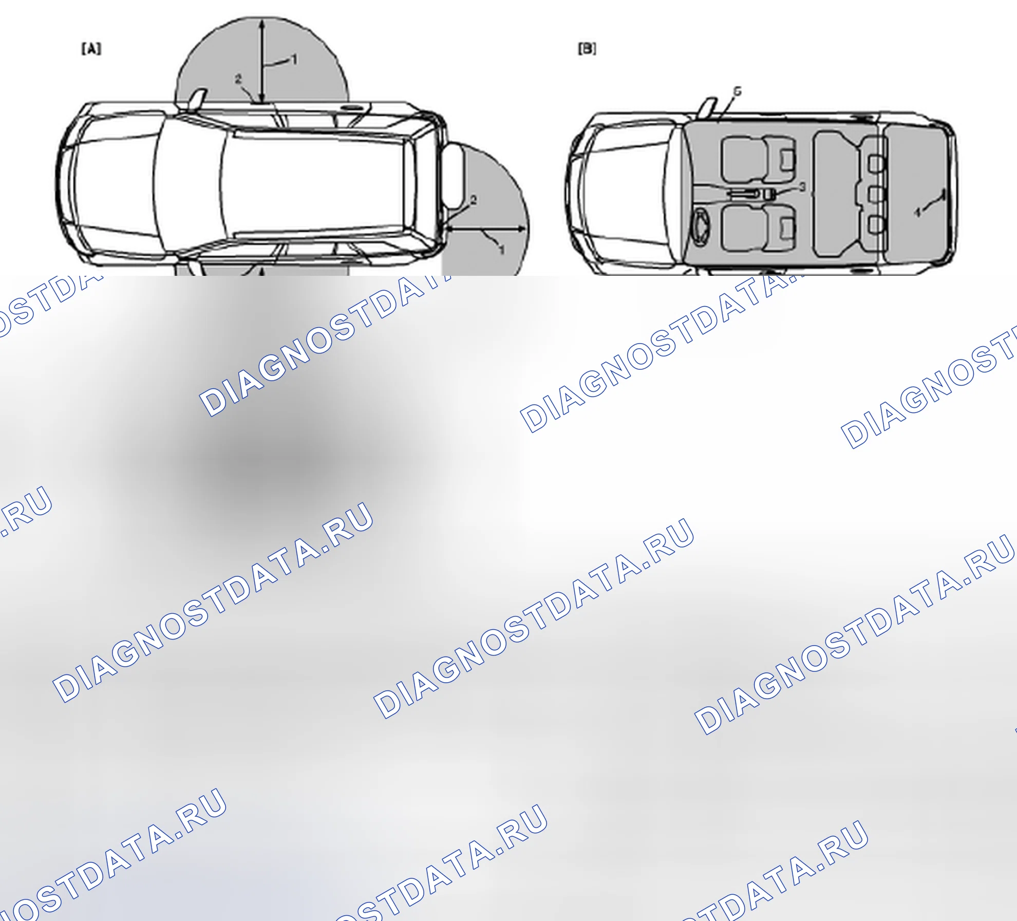 Рис. 16: РАБОЧАЯ ОБЛАСТЬ УДАЛЕННОГО КОНТРОЛЛЕРА. Suzuki Grand Vitara II
