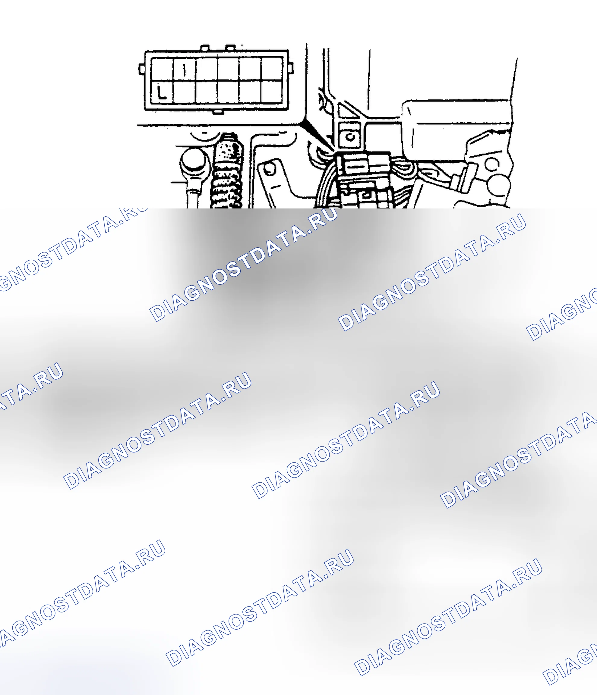 Рис. 56: ТЕРМОСЕНСОР ATF (F4A-EL). Mazda 626 GD