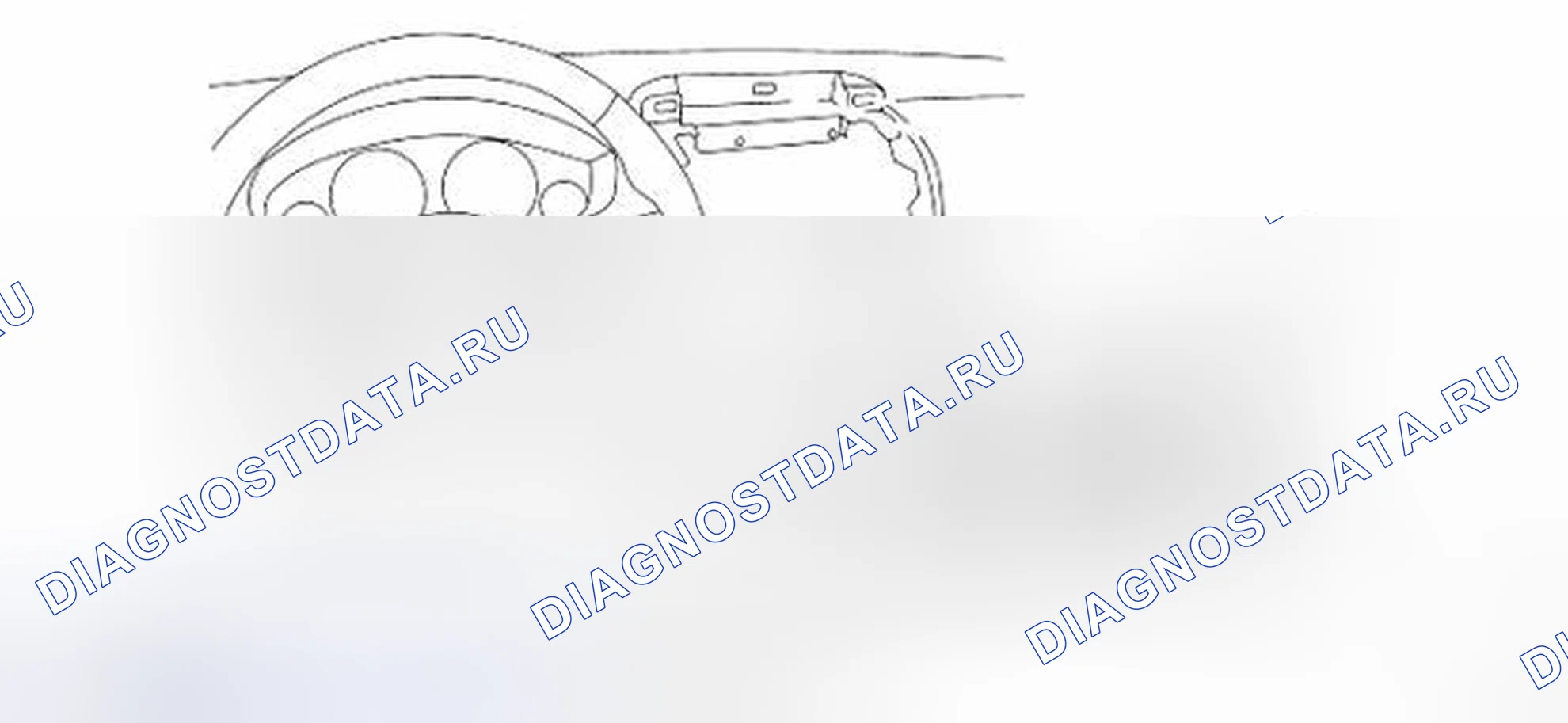 Рис. 3: Идентификация компонентов крышки D кластера. Nissan Pathfinder III