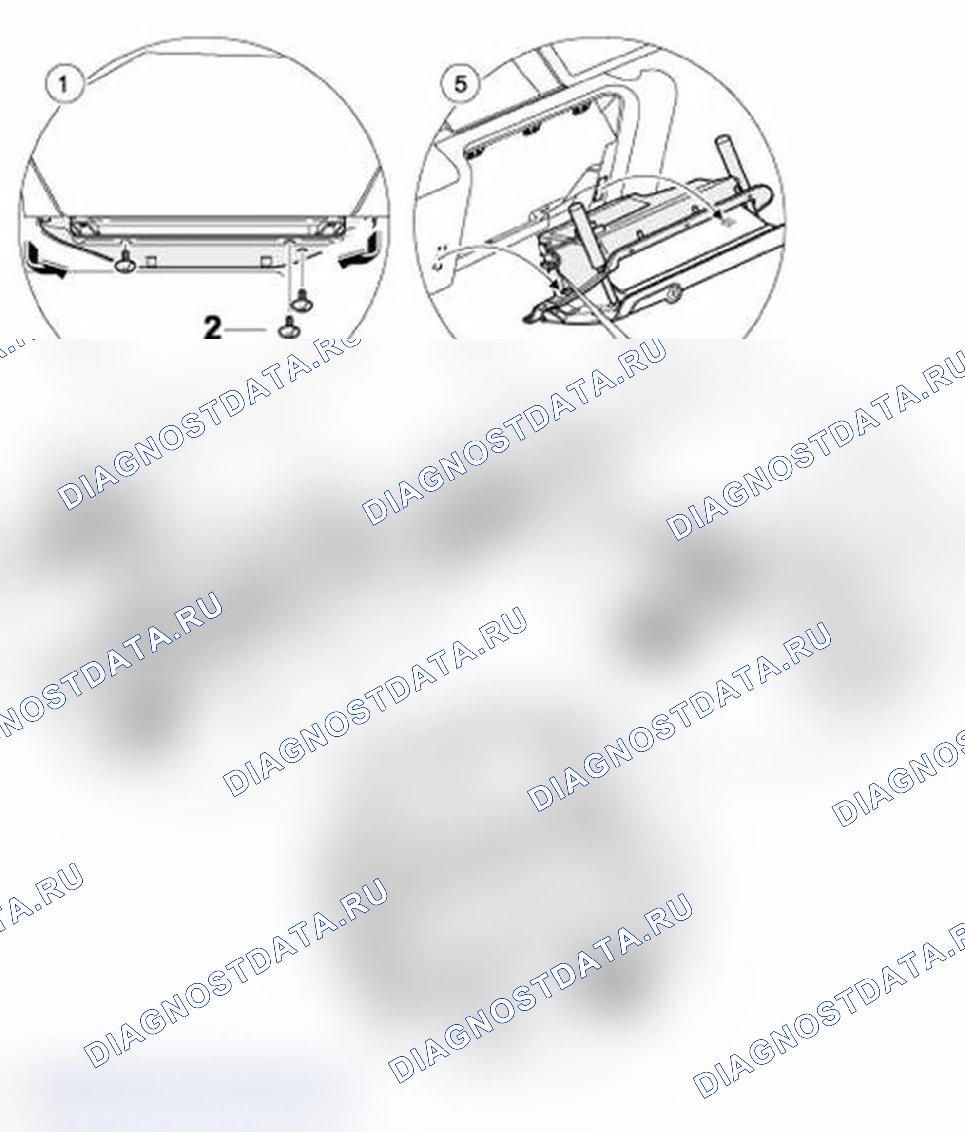 Рис. 32: Удаление бардачка. Porsche Boxster S 986