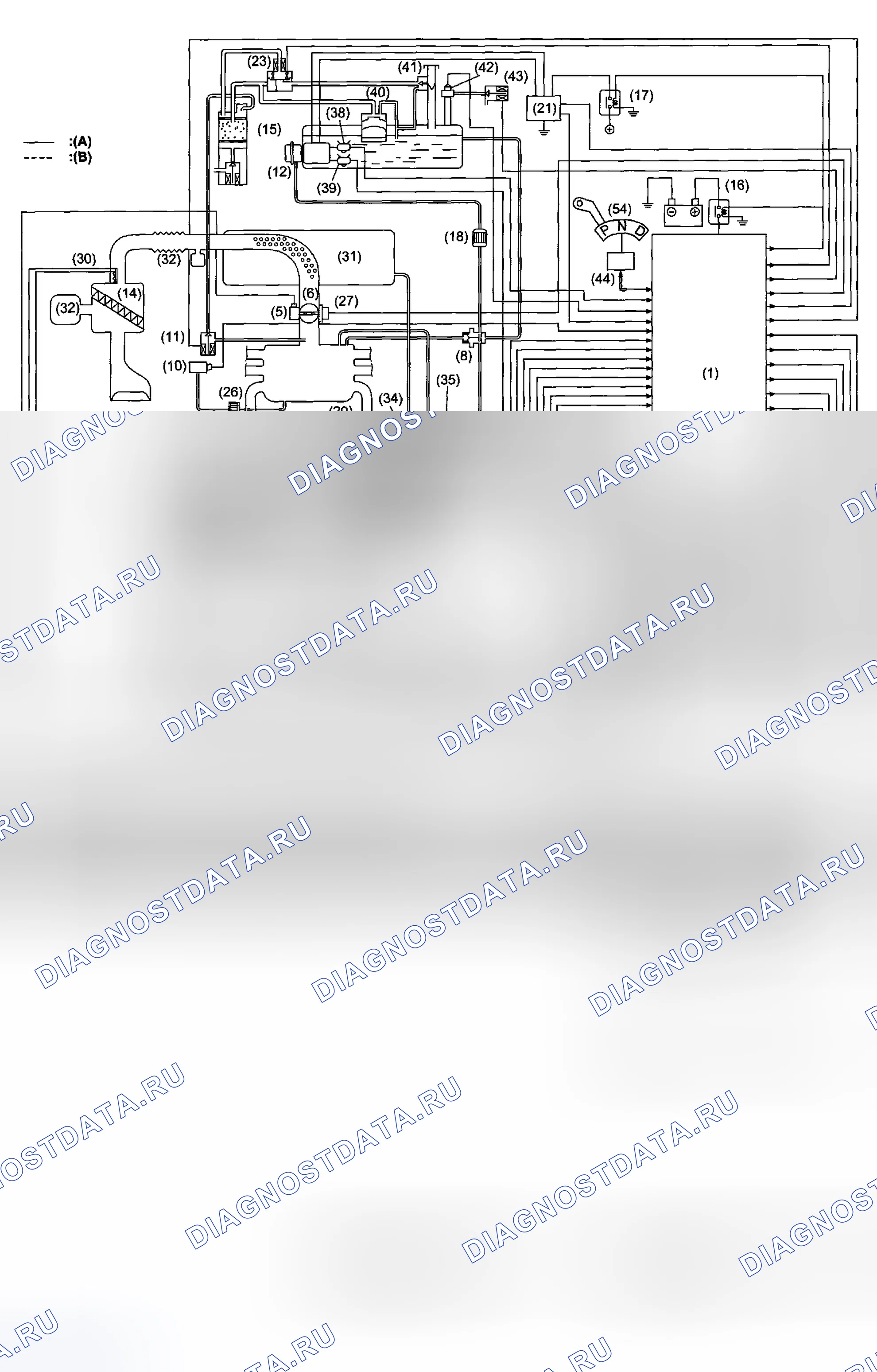 Рис. 1: Принципиальные схемы. Subaru Outback BP рестайлинг
