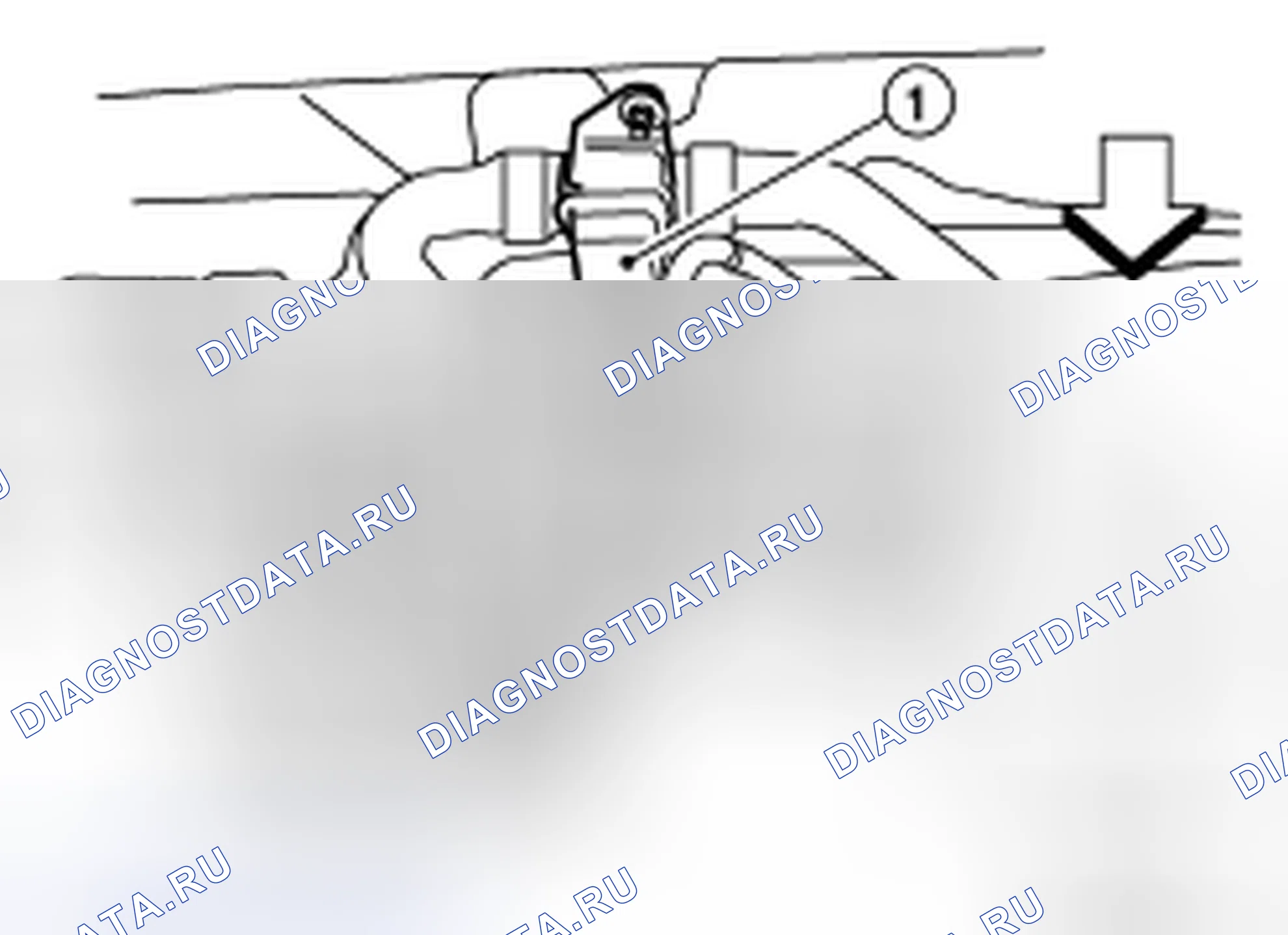 Рис. 243: Идентификация водяного клапана. Honda Torneo I