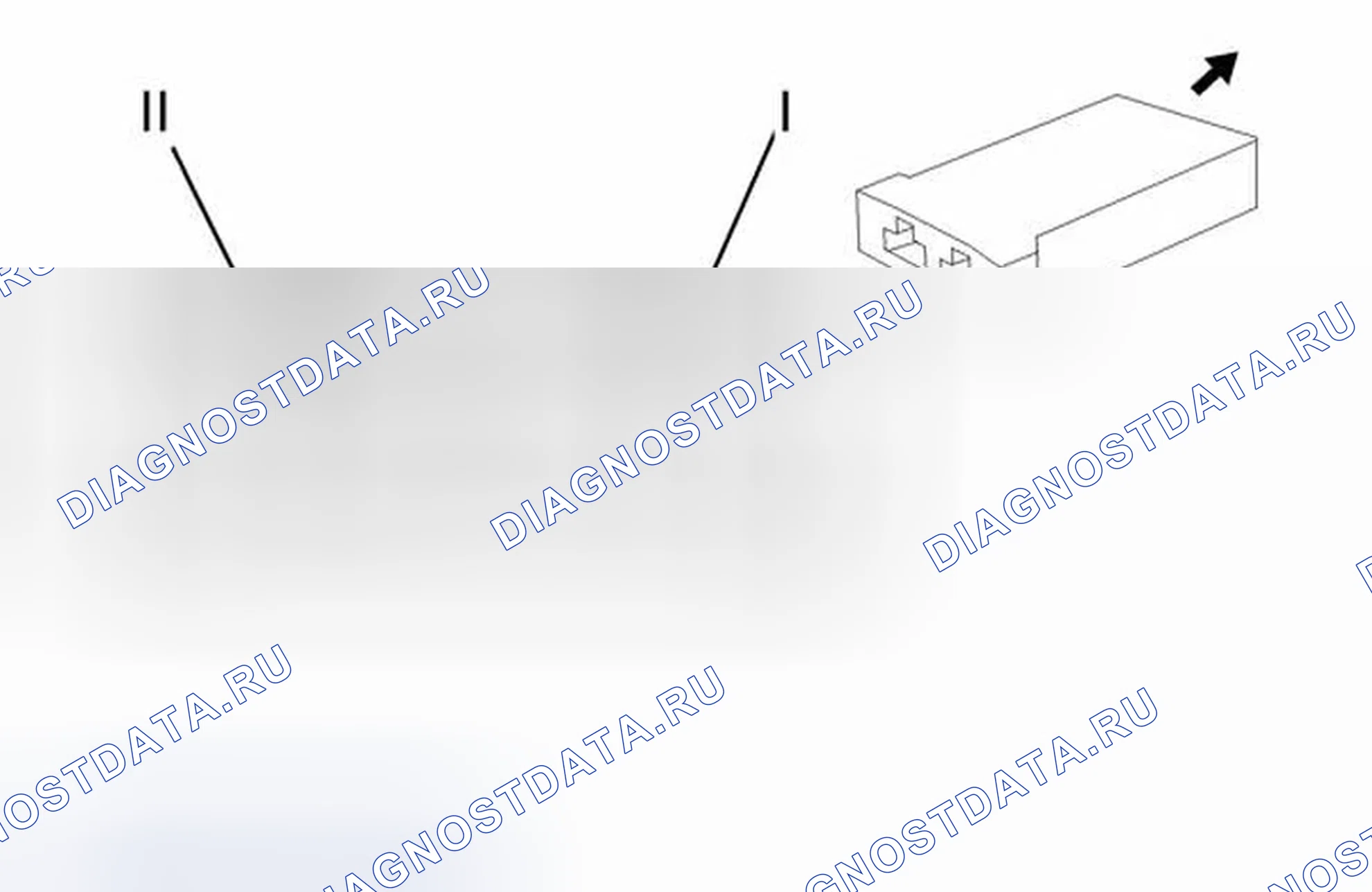 Рис. 299: Фара - левый соленоид дальнего света (Z88 с Tvd). Chevrolet Traverse I