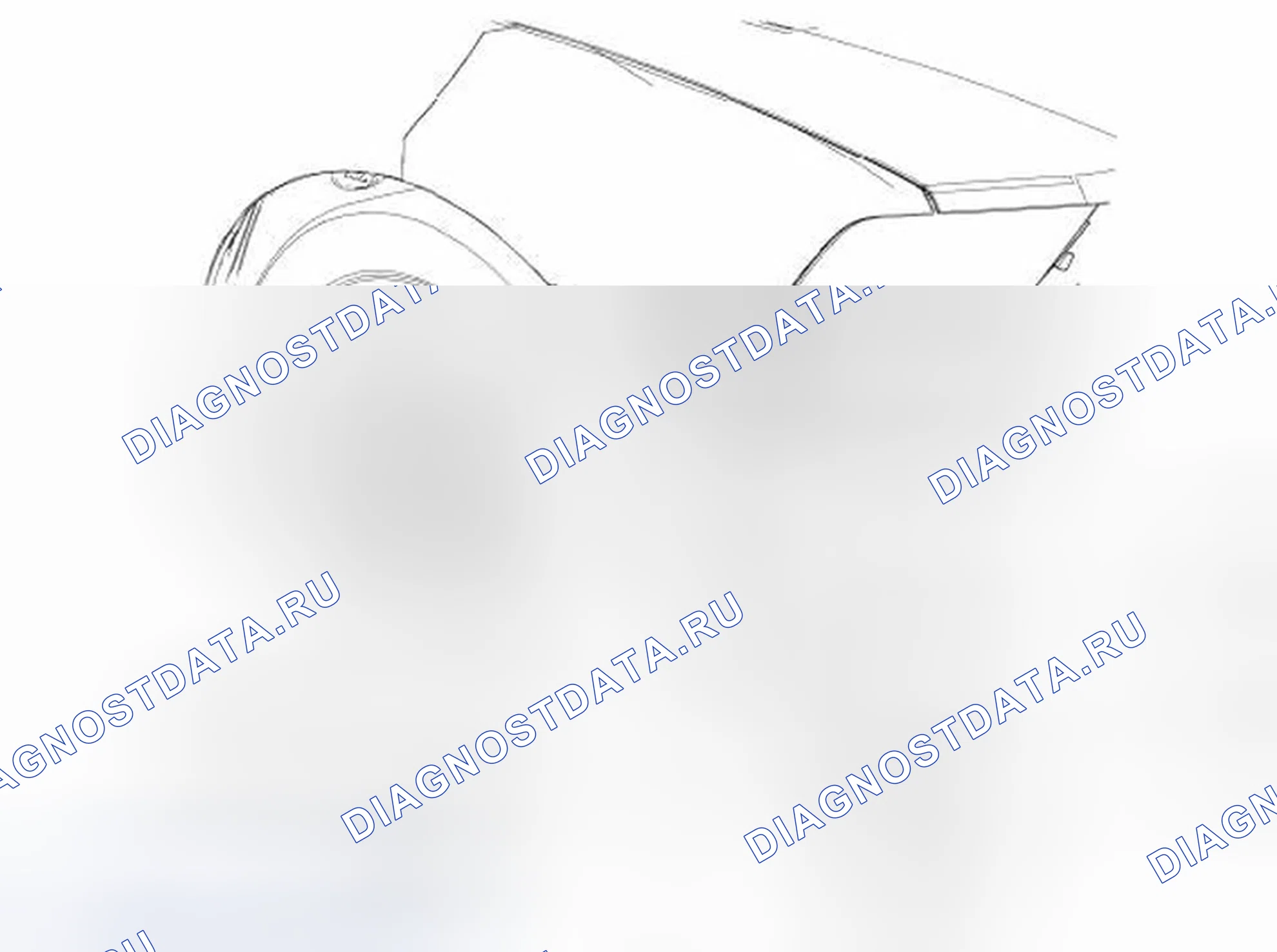 Рис. 30: Насос омывателя ветрового стекла и резервуар для жидкости. Ford Mustang V рестайлинг 2