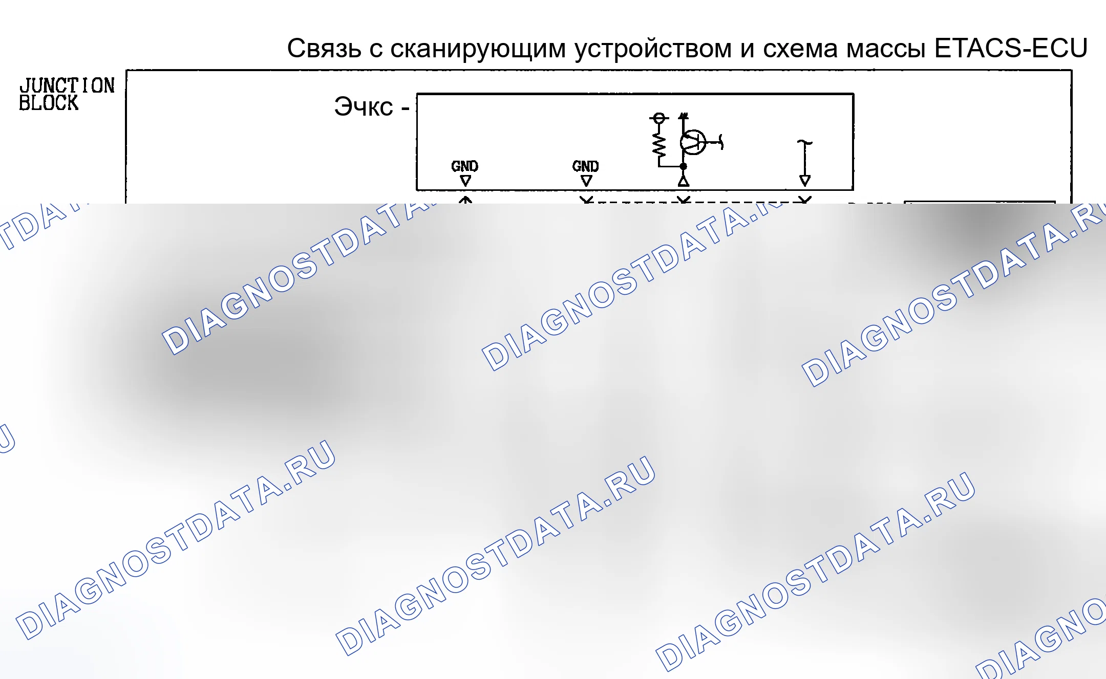 Рис. 154: Принципиальная электрическая схема и идентификация разъемов. Mitsubishi Lancer IX рестайлинг