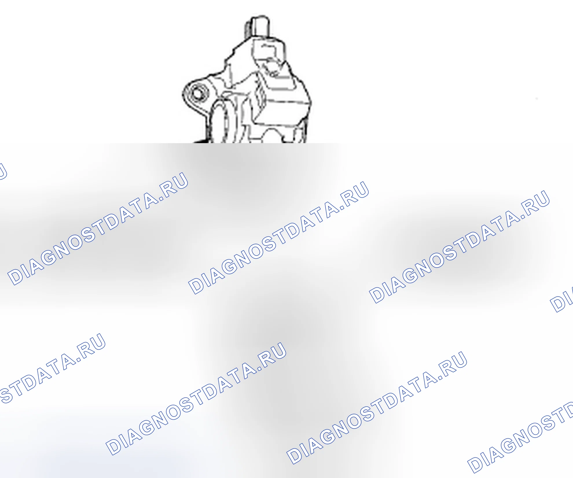 Рис. 52: Датчик положения педали акселератора (APP). Acura ZDX I