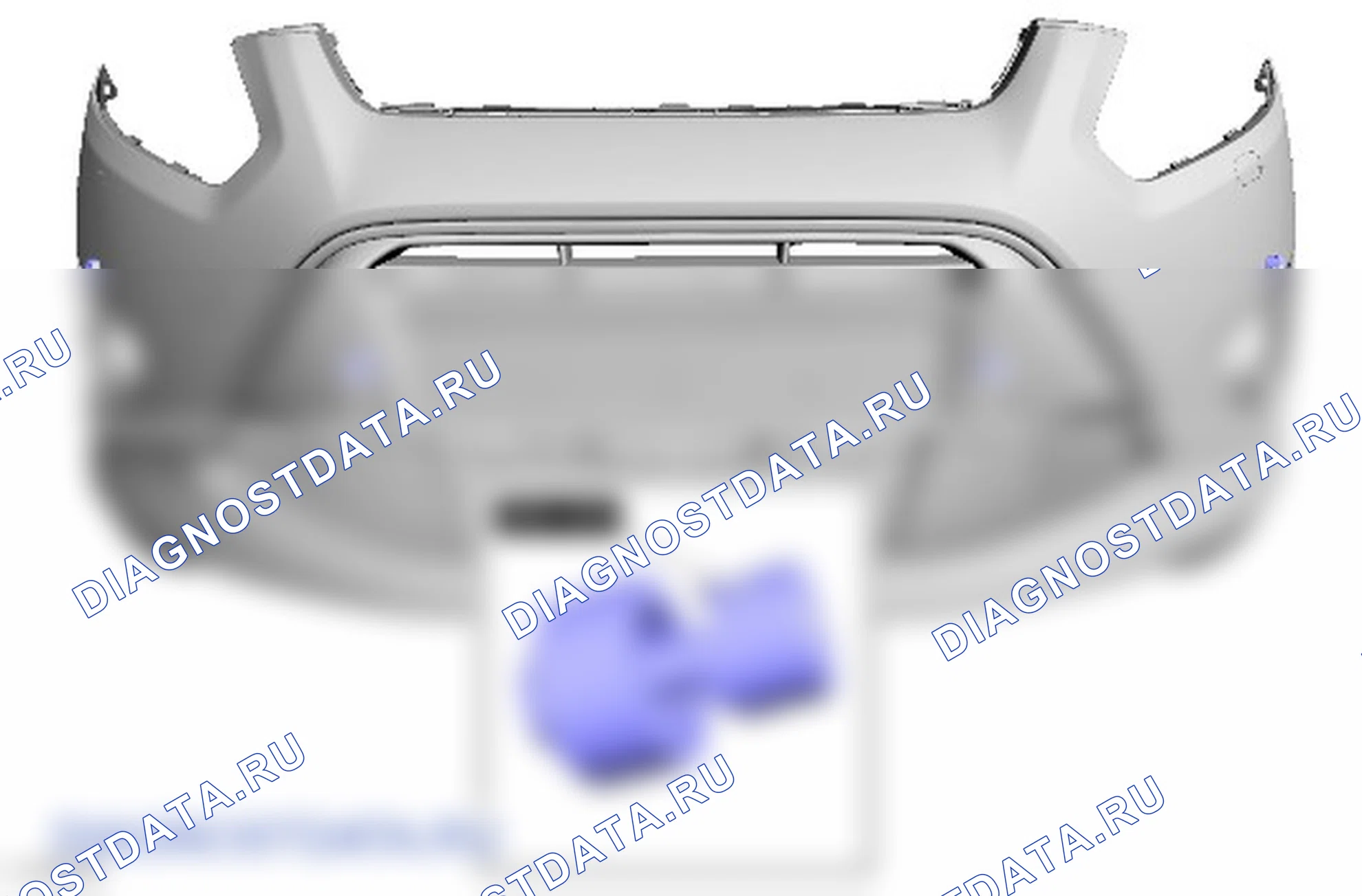 Разборка и сборка кожуха переднего бампера. Ford Grand C-MAX II