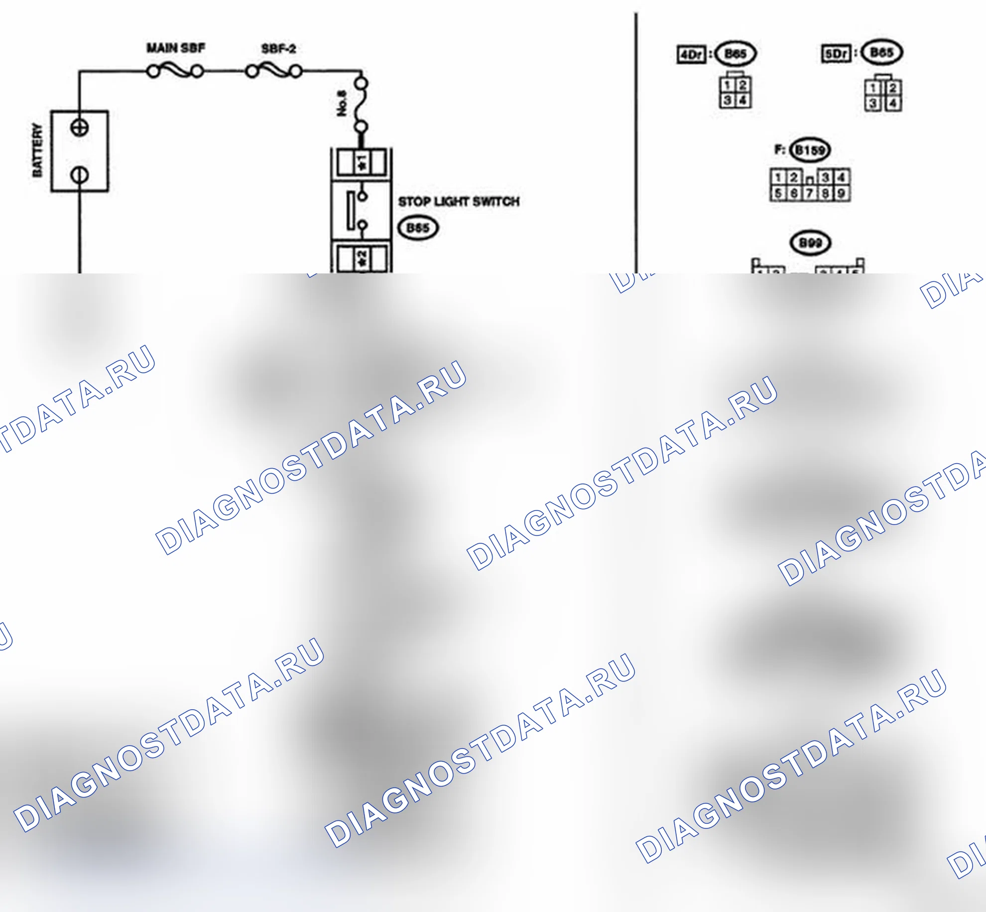Рис. 63: электросхема. Subaru Impreza WRX STI GR