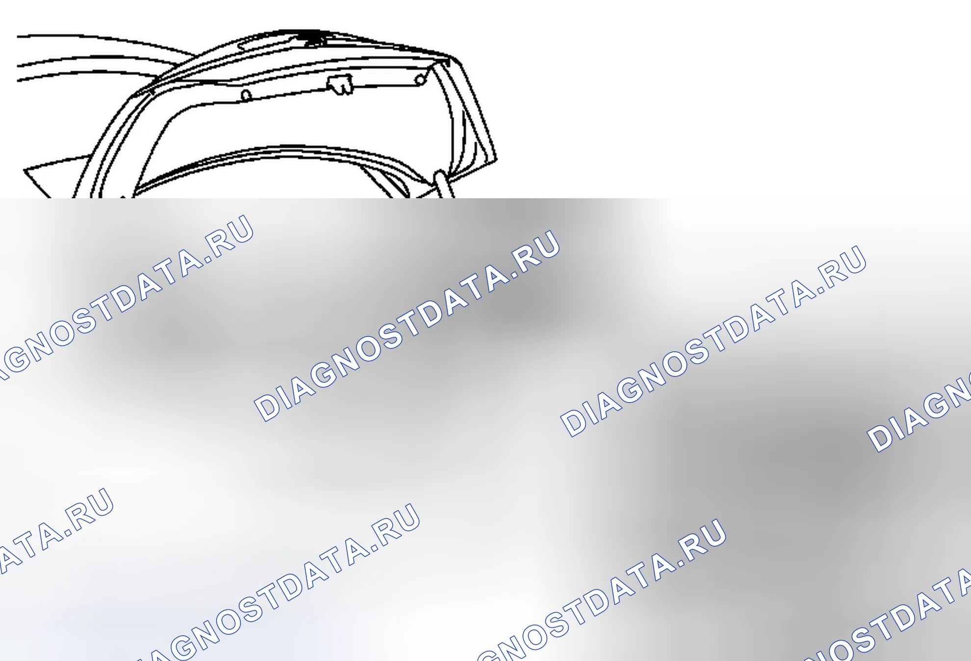 Рис. 48: Замена стойки крышки заднего отсека. Buick LaCrosse II