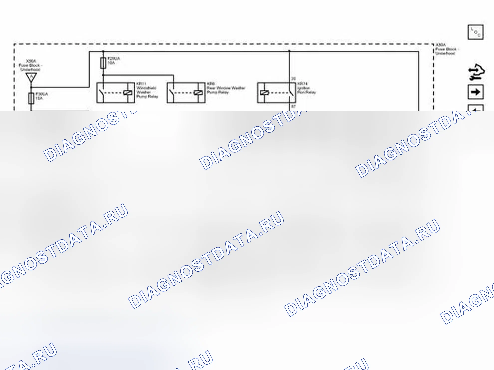 Рис. 59: Схема подключения шины B + (2 из 3). Chevrolet Spark M300