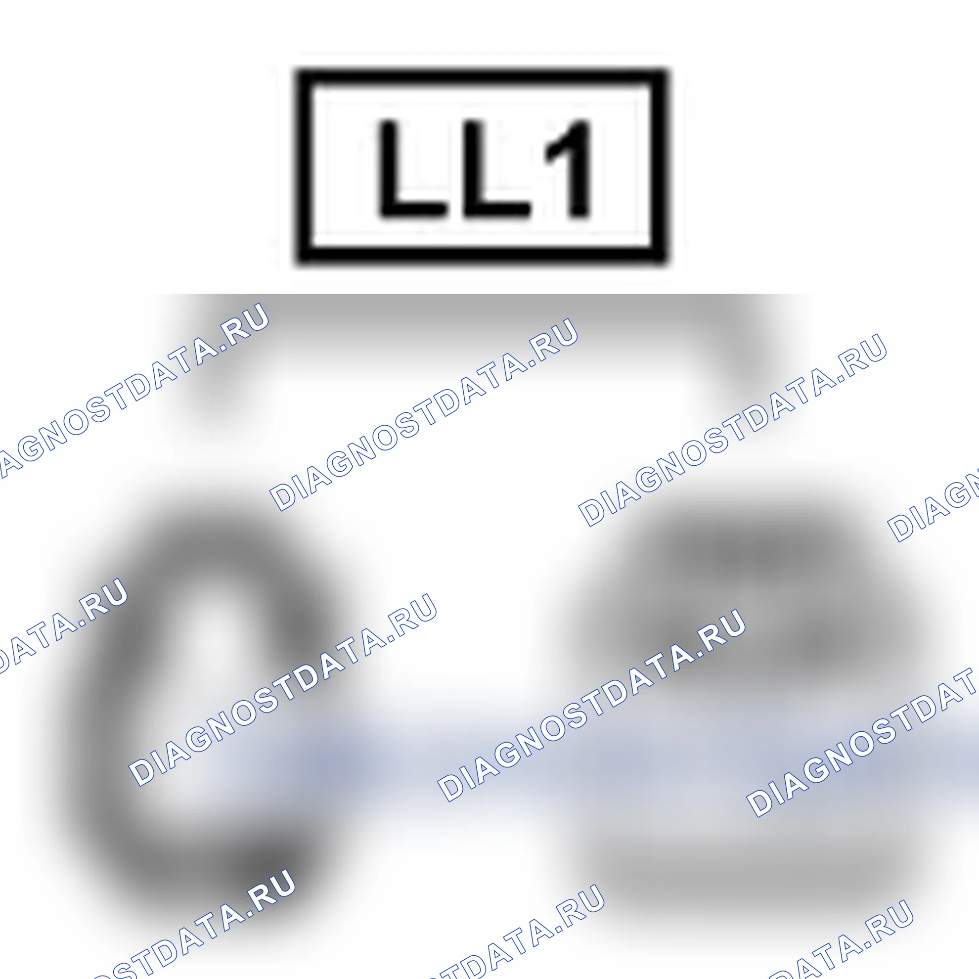Рис. 906: Вид с торца линейного соединителя (LL1). Toyota Land Cruiser 200