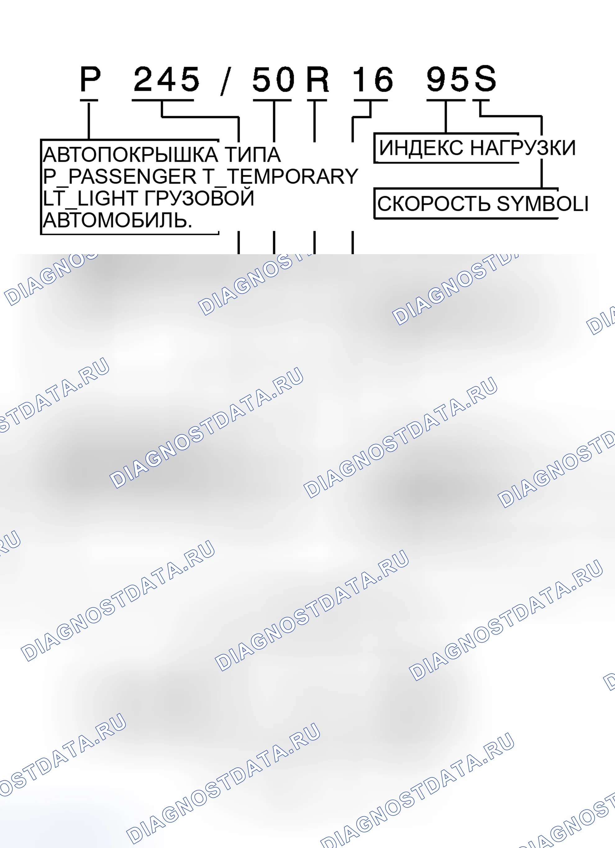 Рис. 4: Описание шин P-Metric. Kia Ceed JD рестайлинг