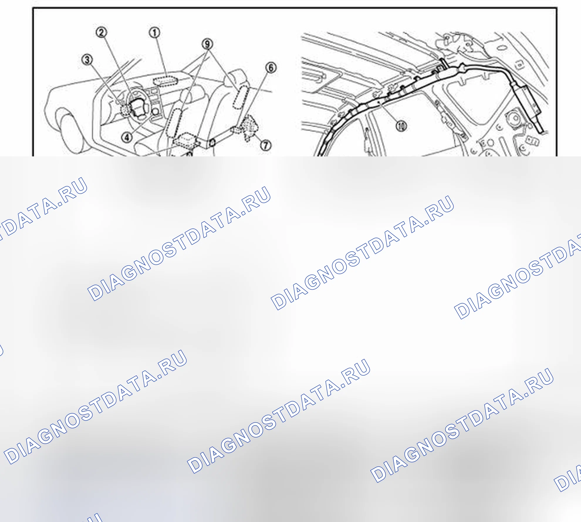 Рис. 25: Расположение компонентов. Nissan Murano Z51 рестайлинг 2