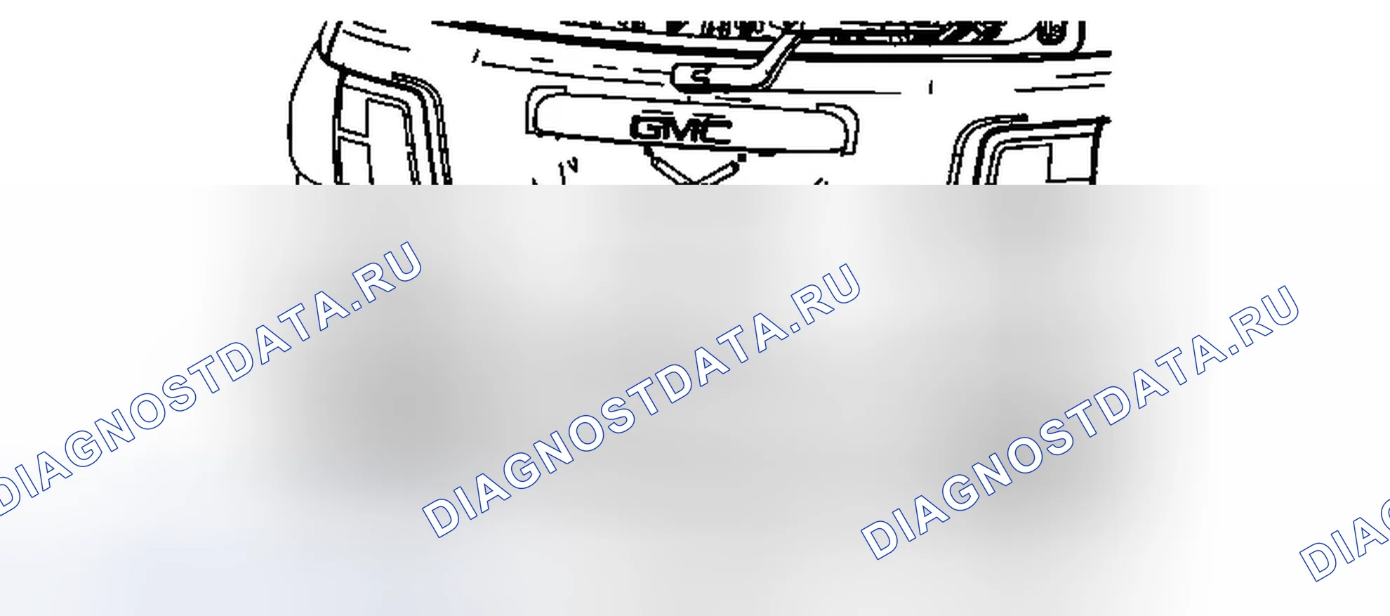 Рис. 23: Замена эмблемы / таблички лифтгейта (Acadia). Chevrolet Traverse I
