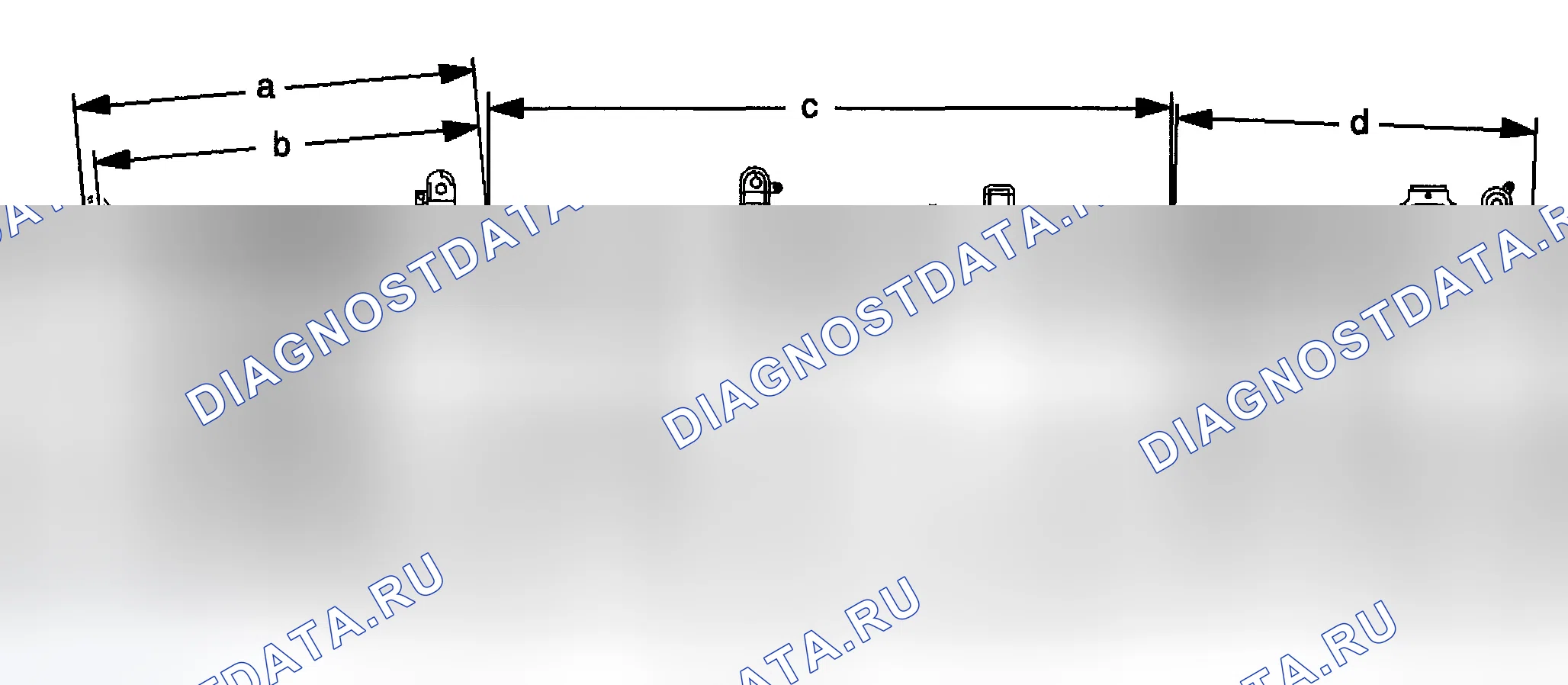 Рис. 8: Размеры - Рама (2500 Suburban / Yukon Xl / Avalanche 4WD). Chevrolet Avalanche I
