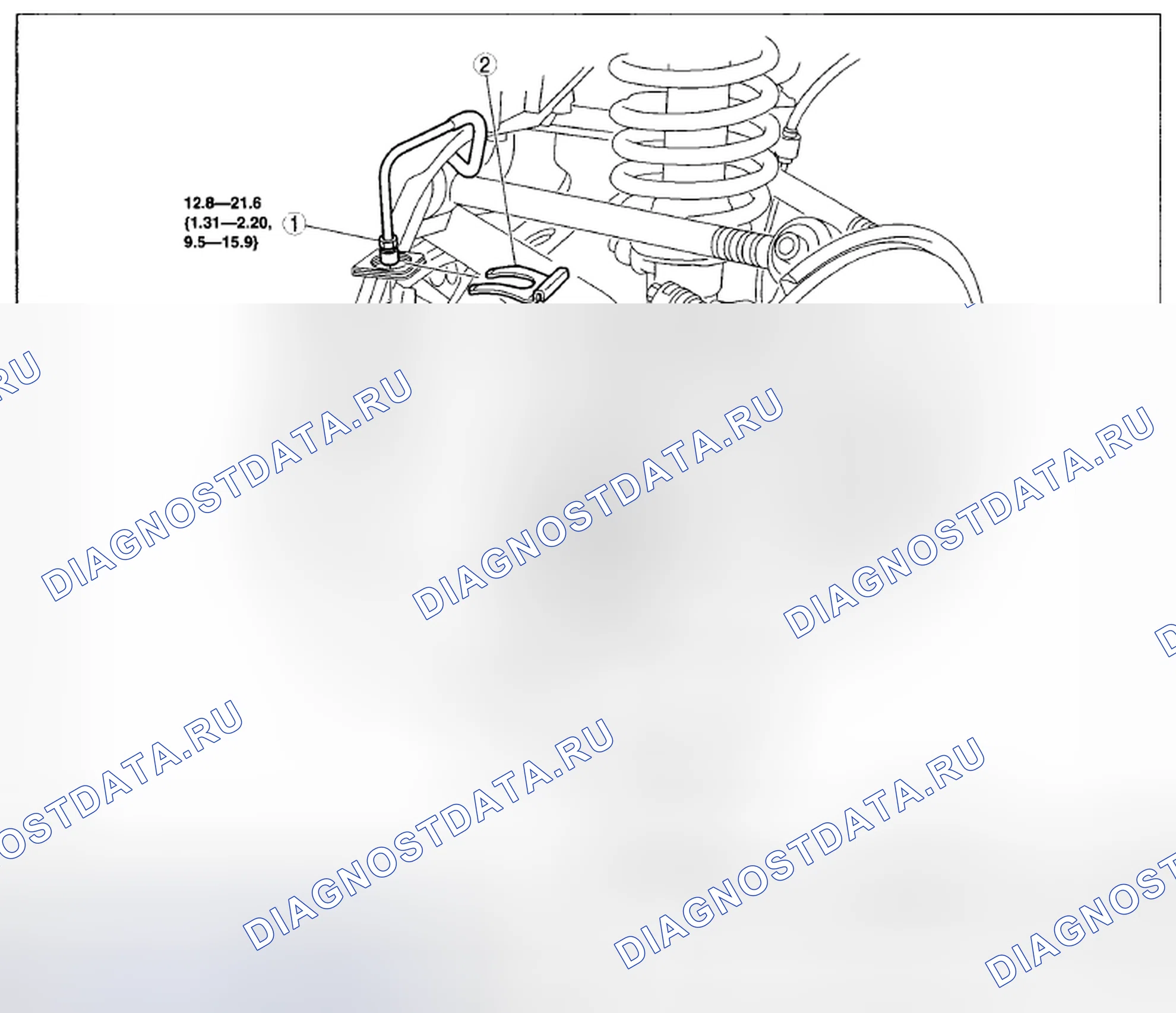Рис. 28: ДЕМОНТАЖ / МОНТАЖ ТОРМОЗНОГО ШЛАНГА (ЗАДНЕГО). Mazda MX-5 NC рестайлинг