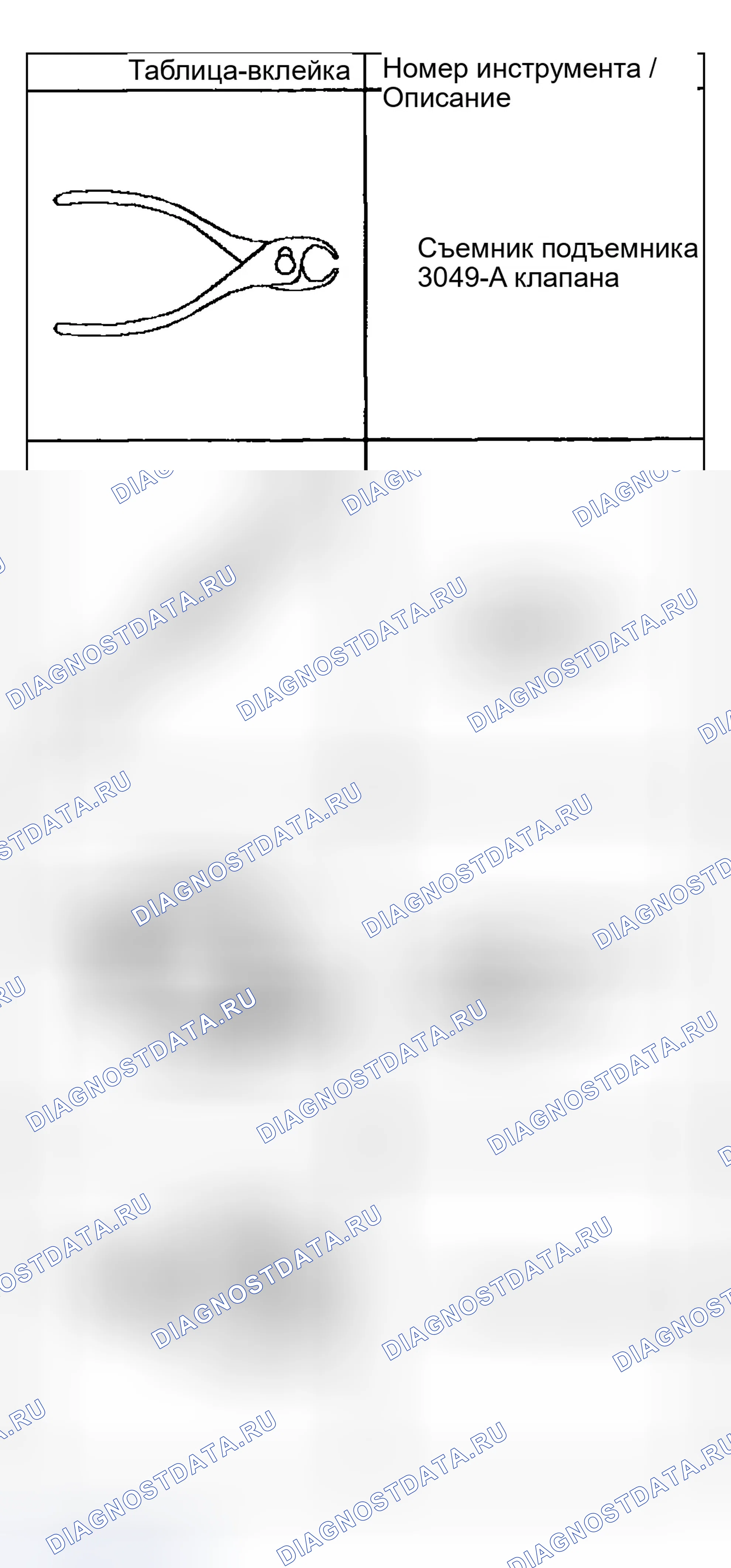 Рис. 1483: Специальные инструменты и оборудование. GMC Savana H2500 