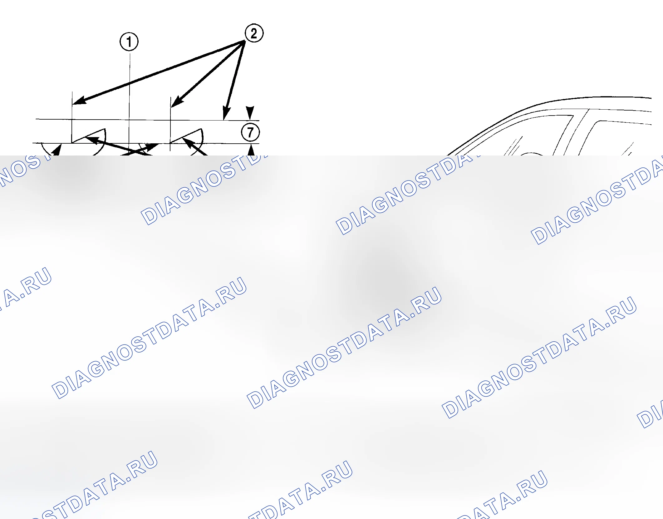 Рис. 6: ПОДГОТОВКА ЭКРАНА ЮСТИРОВКИ. Dodge Grand Caravan IV