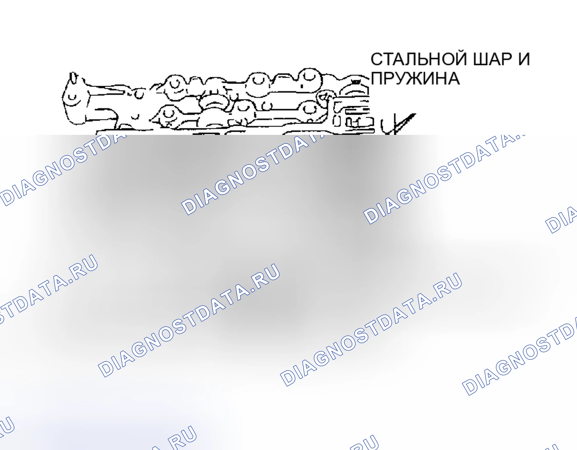 Рис. 95: > > B < < УСТАНОВКА ПРУЖИНЫ И СТАЛЬНОГО ШАРИКА. Honda CR-X II