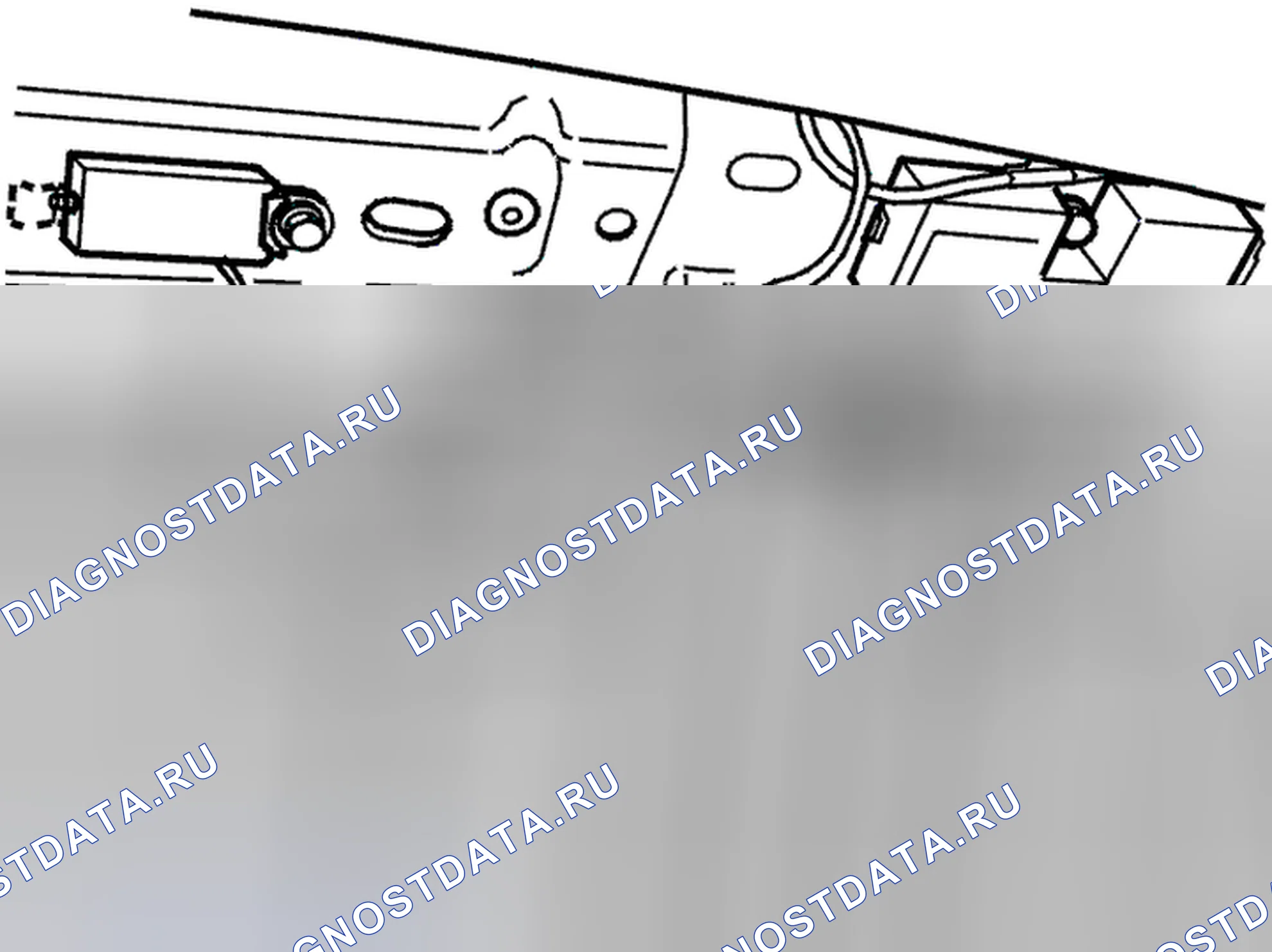 Рис. 139: Боковые окна, задние, снятие. Volvo V70 II