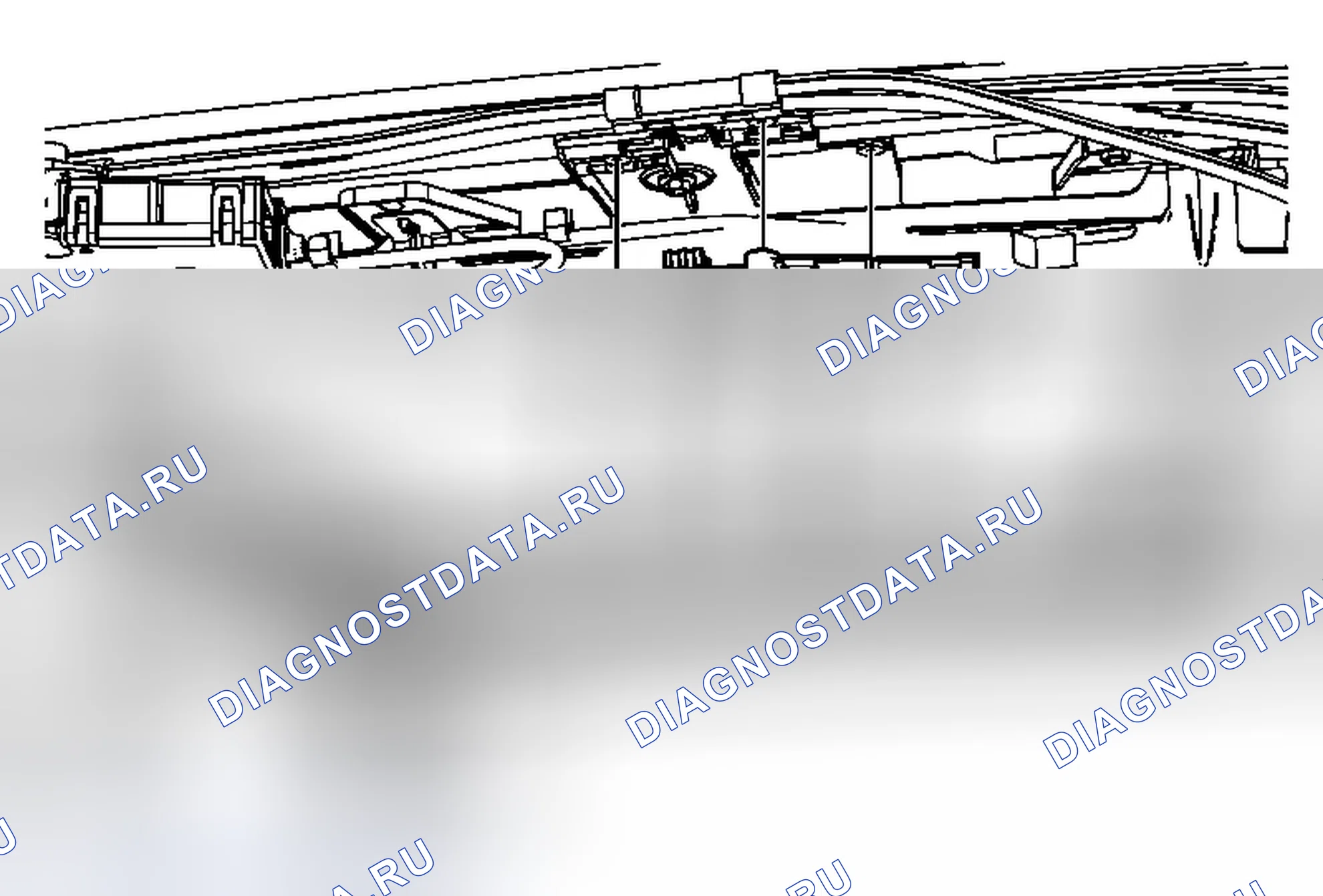 Рис. 5: Замена двигателя с люком в крыше. Cadillac SRX II