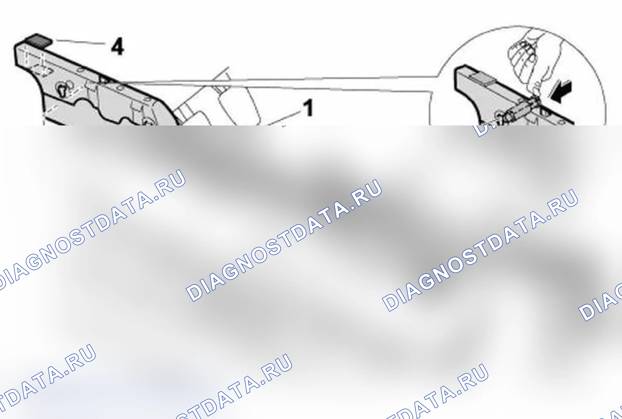 Рис. 115: Снятие и установка опоры для снятия колпачка. Porsche 911 Carrera 4 996 рестайлинг