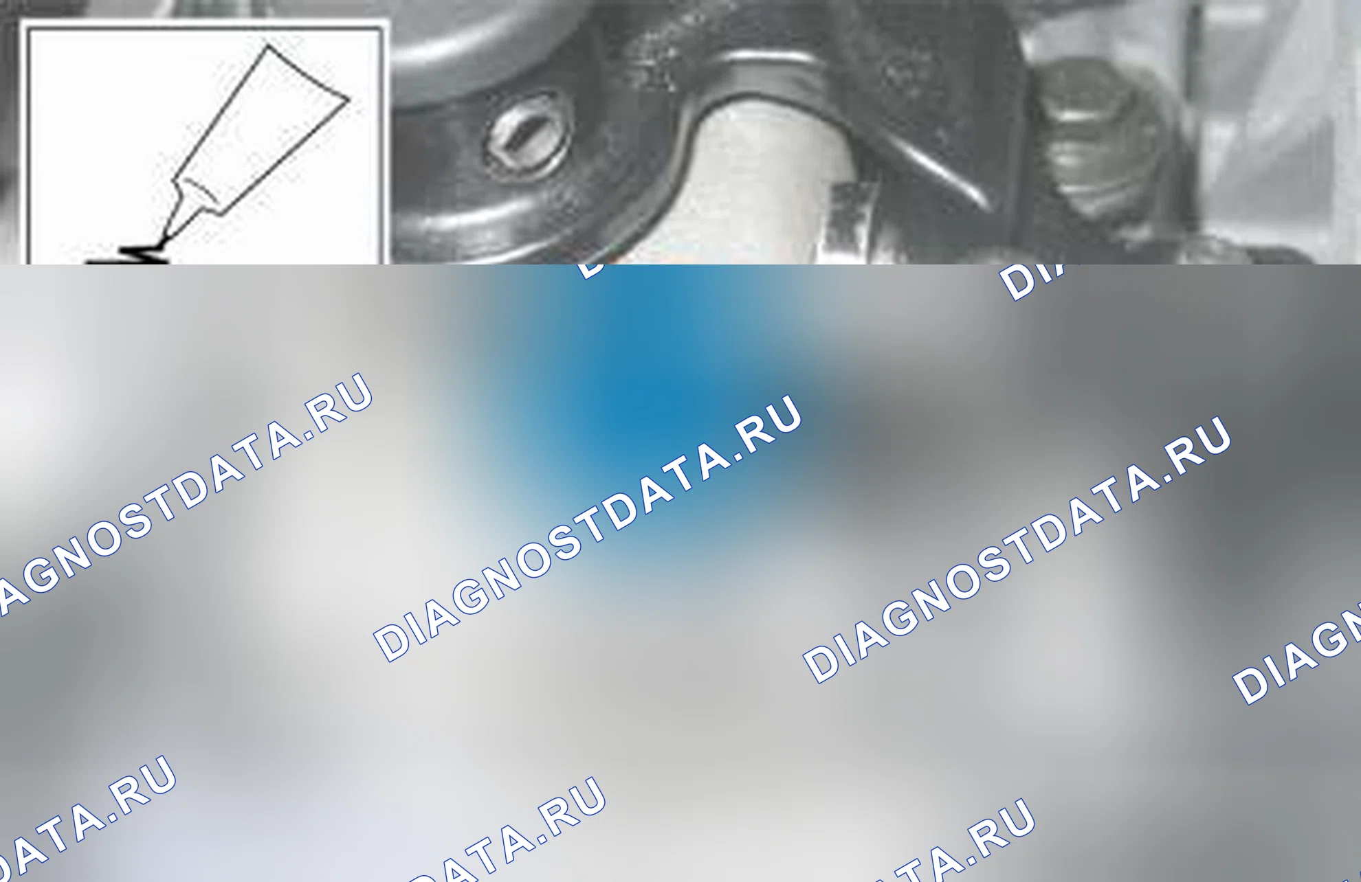 Рис. 550: Установка коробки передач. Volvo S60 I