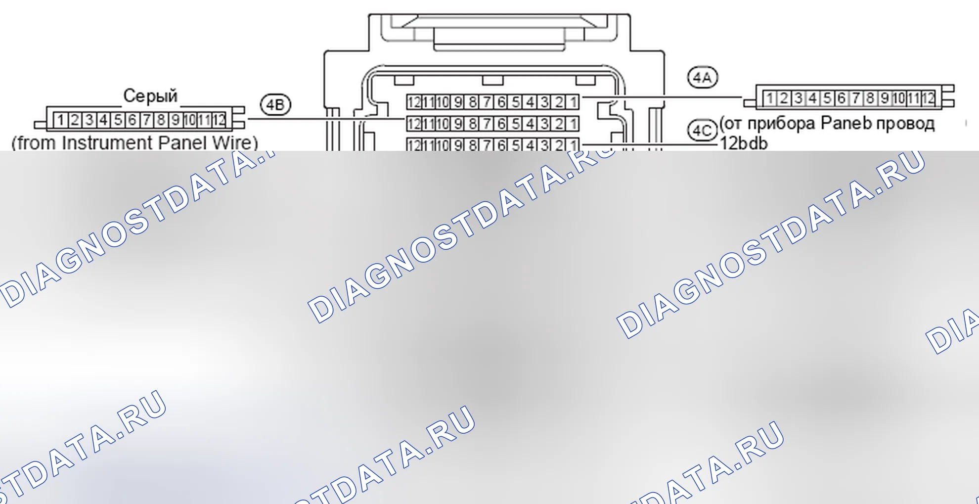 Рис. 1130: Расположение разъемов J / B No4. Toyota Camry XV40 рестайлинг