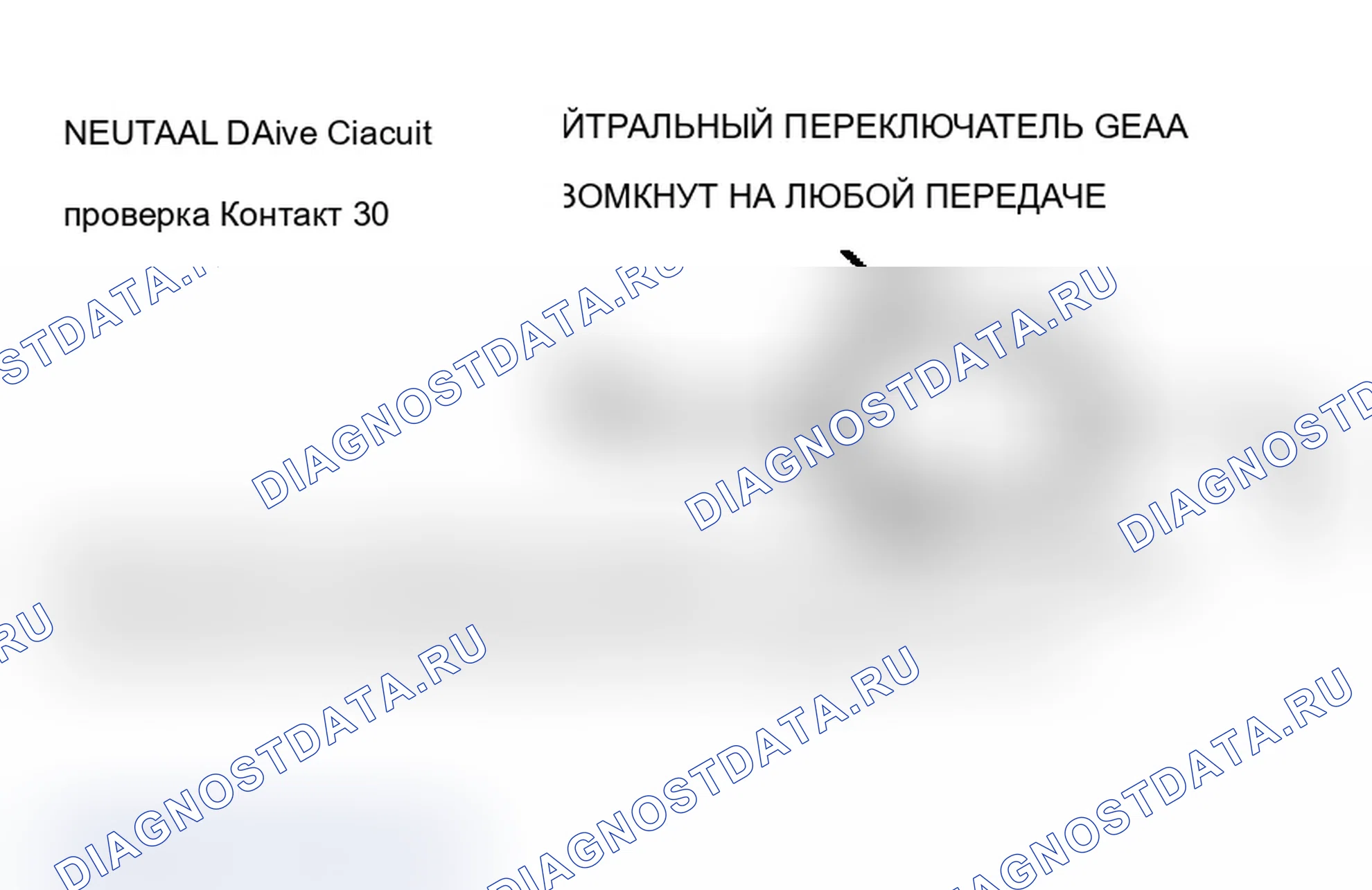 Рис. 21: ТЕСТ B13 - НЕЙТРАЛЬНЫЙ ПЕРЕКЛЮЧАТЕЛЬ ПРИВОДА (NDS) ВХОД кондиционер. Mercury Sable I