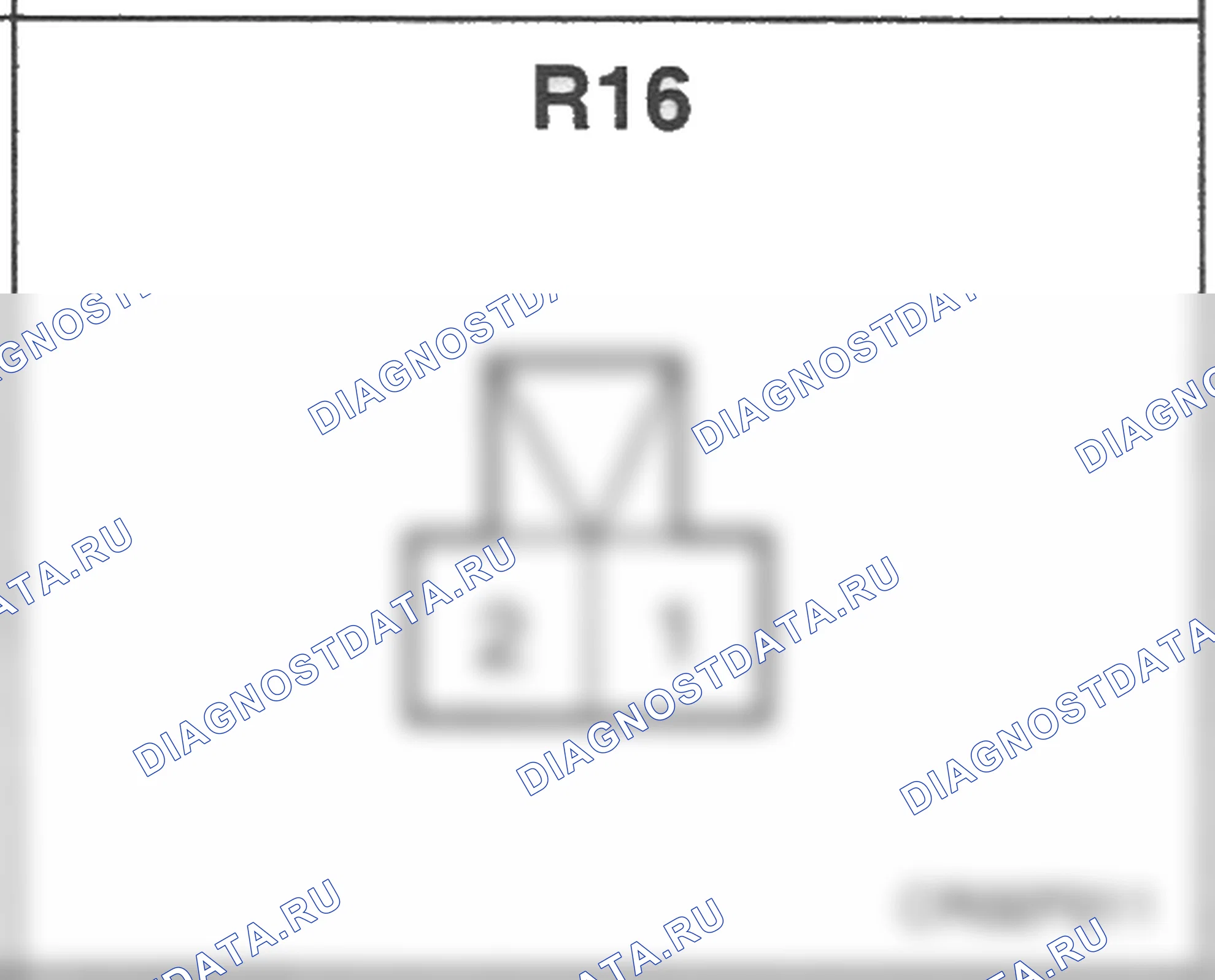 Распиновка разъёма R16 — заднего жгута. Hyundai Atos MX