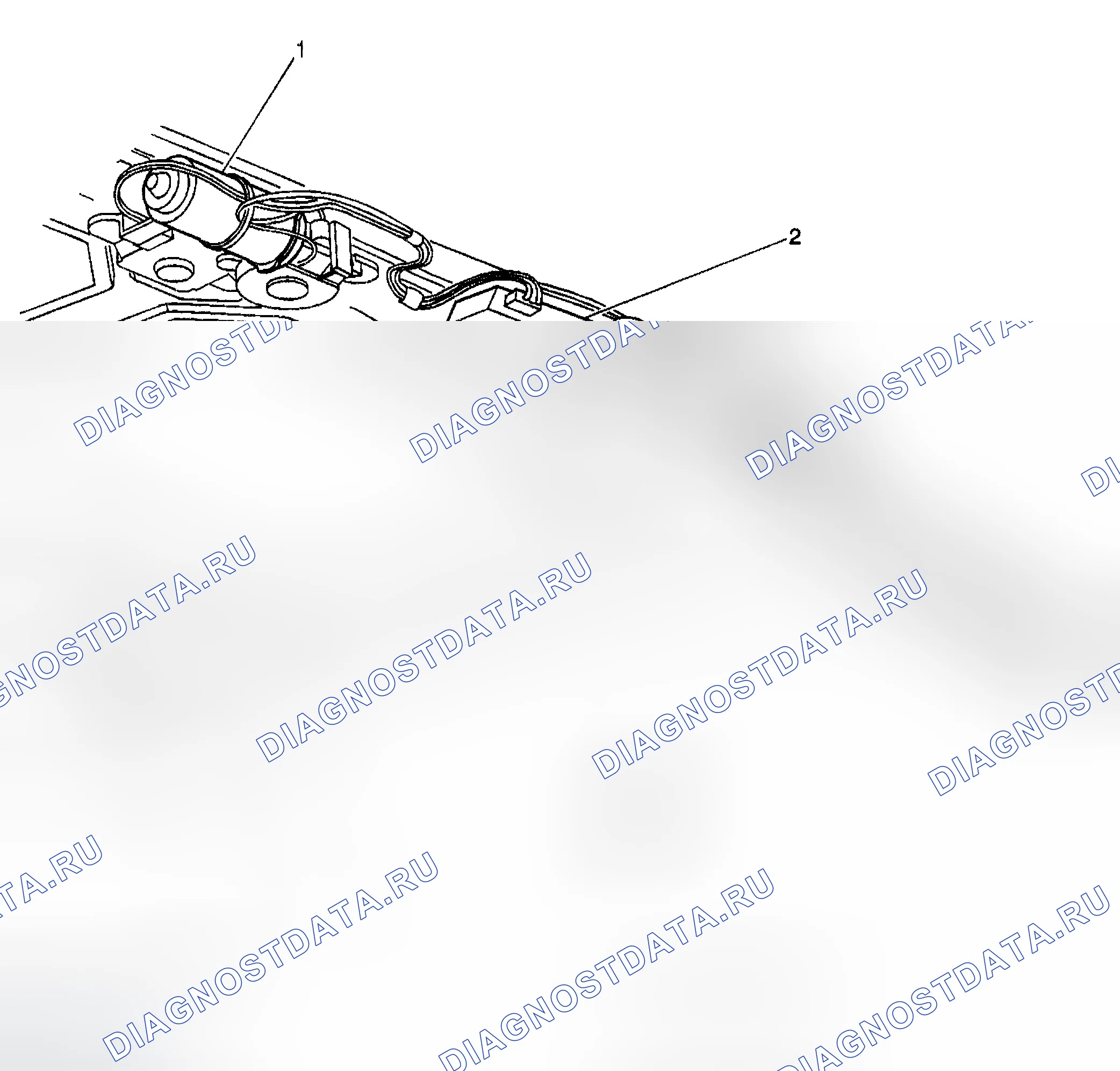Рис. 2: ВИДЫ КОМПОНЕНТОВ СИСТЕМ МЕХАНИЗИРОВАННОЙ КРЫШИ. Buick LeSabre VIII