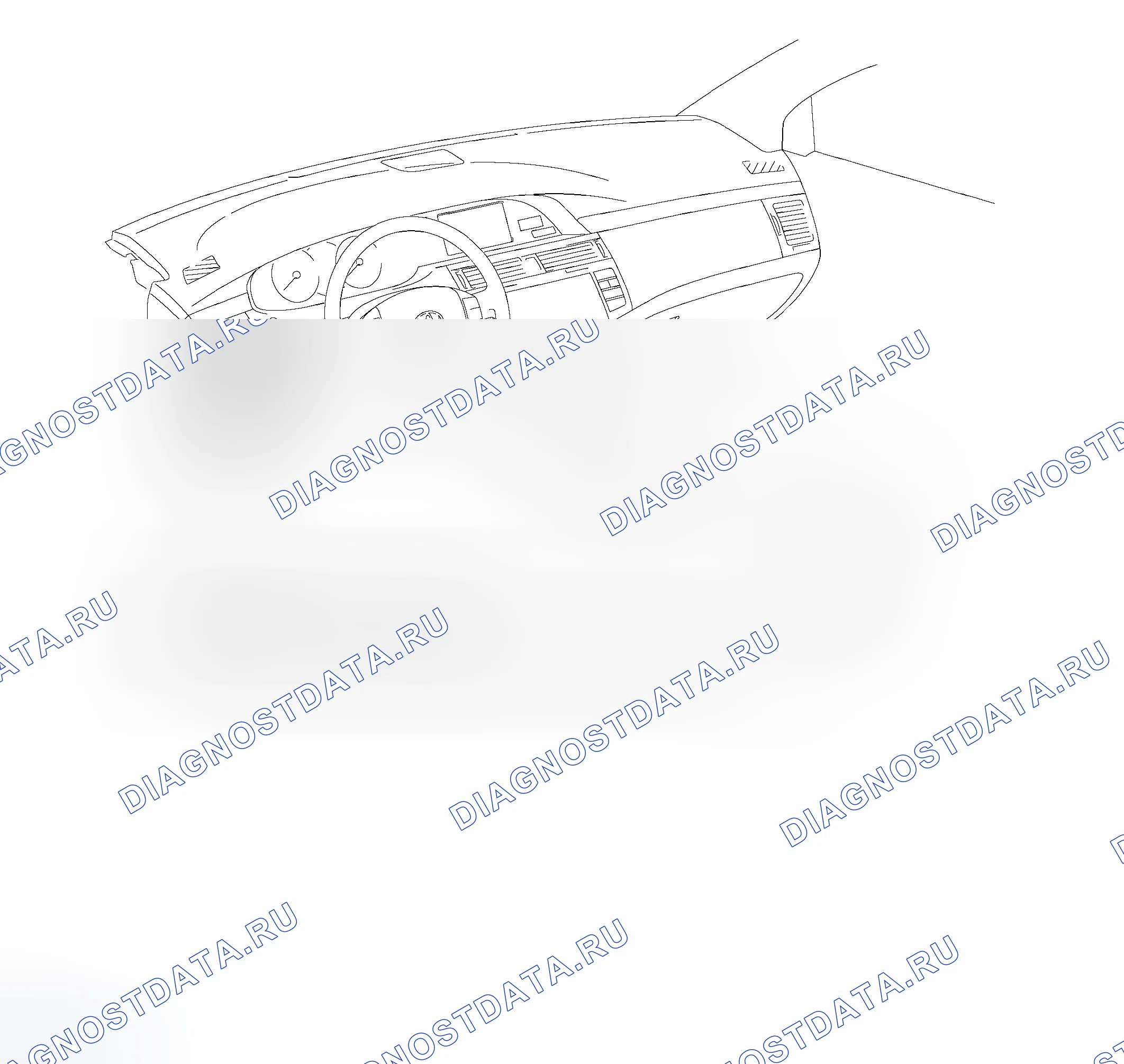 Рис. 138: РАСПОЛОЖЕНИЕ ДЕТАЛЕЙ. Toyota Avalon XX30