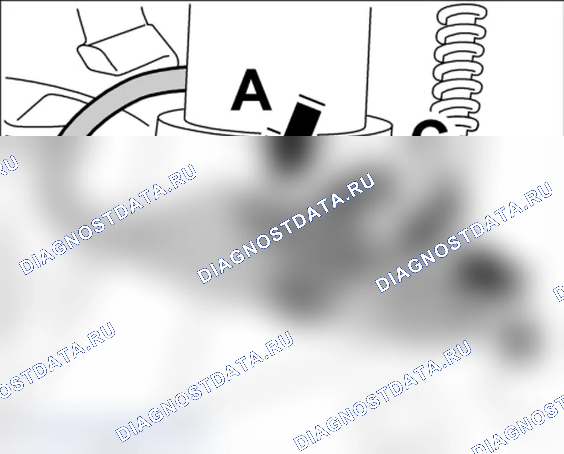Рис. 211: Установка переднего жгута проводов ABS. Porsche 911 GT3 997