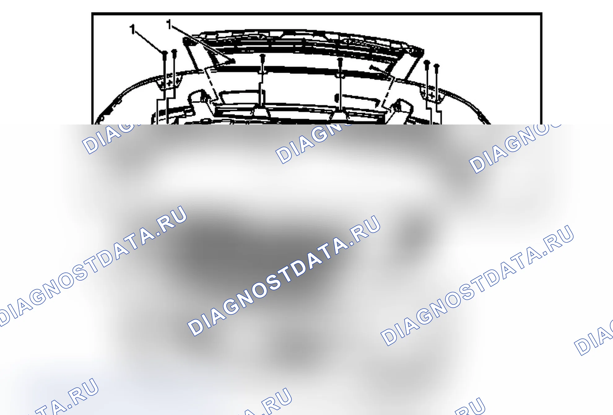 Рис. 61: Замена опоры передней панели бампера (Chevrolet HP2). Chevrolet Suburban K2500 GMT900