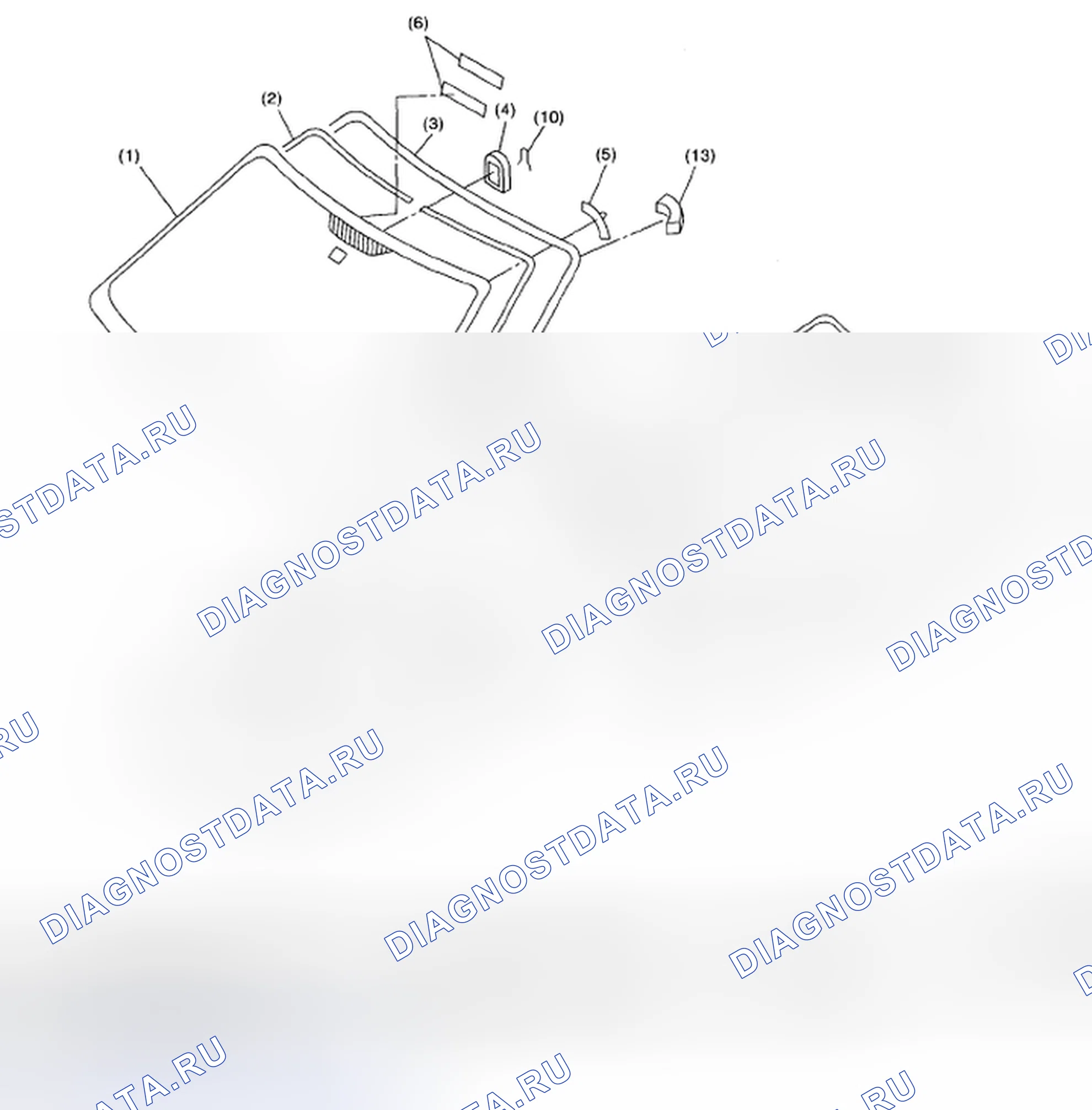 Рис. 1: ФИКСИРОВАННОЕ СТЕКЛО. Honda Vigor I