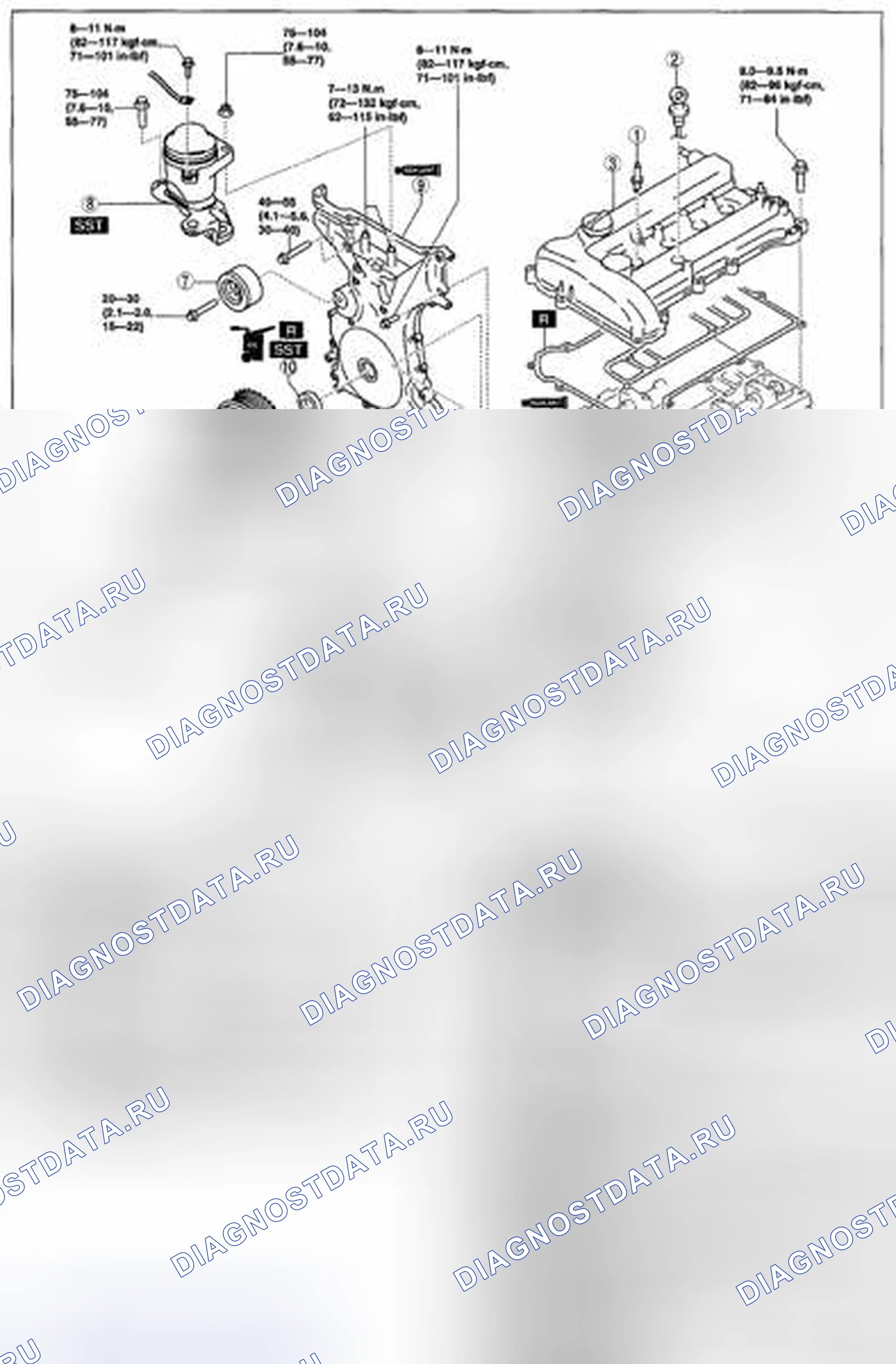 Рис. 167: СНЯТИЕ / УСТАНОВКА ЦЕПИ ГРМ [L5]. Mazda CX-7 I рестайлинг