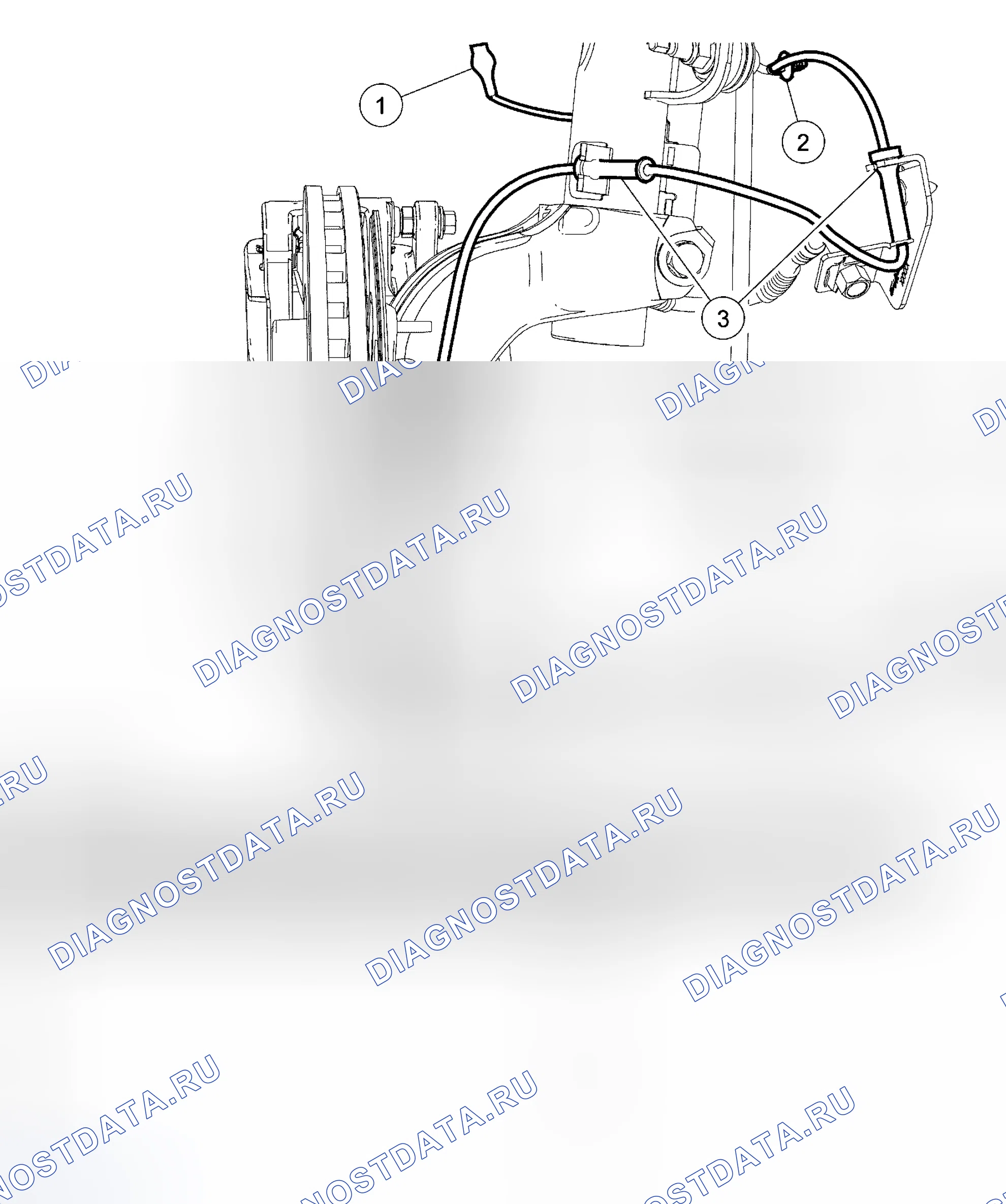 Рис. 9: Датчик скорости колеса - передний. Hyundai Mistra II