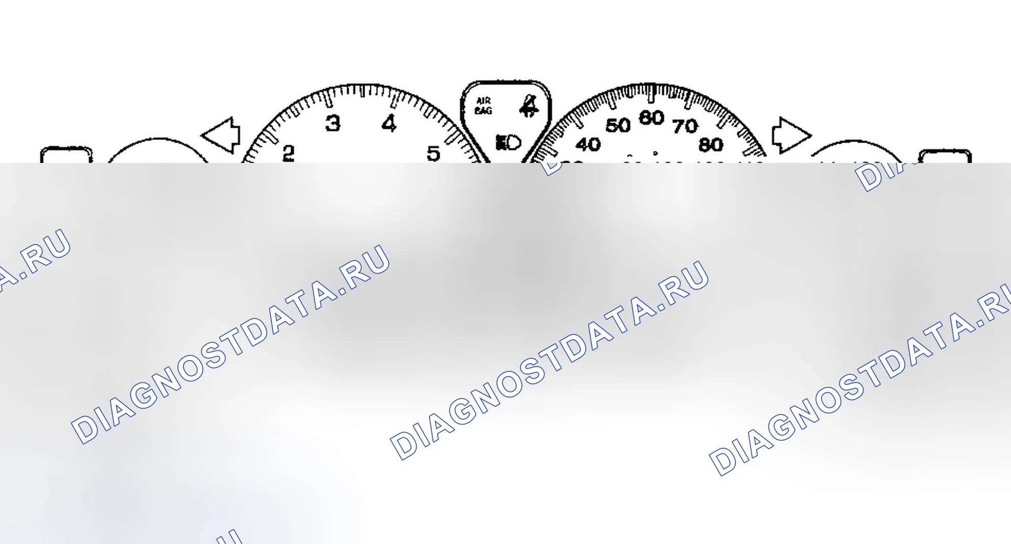 Рис. 452: ПРИБОРНАЯ ПАНЕЛЬ. Dodge Pickup R1500 
