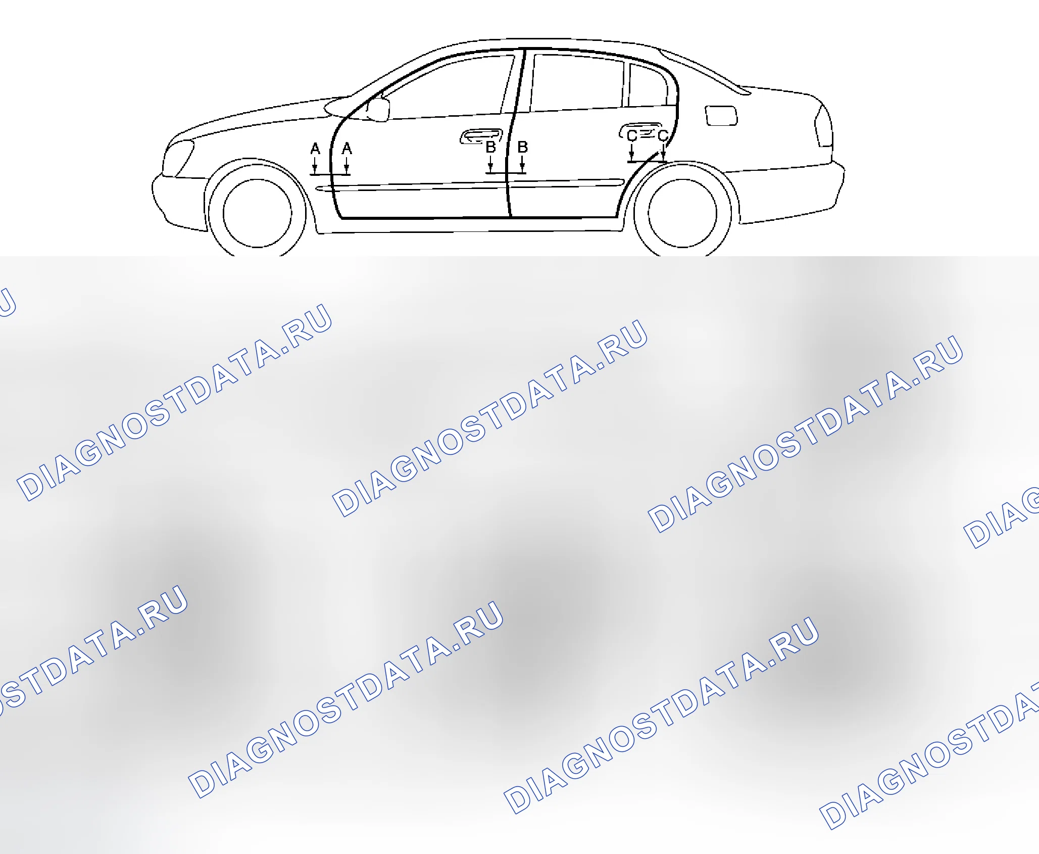 Рис. 10: Регулировка фитинга. Infiniti Q45 III