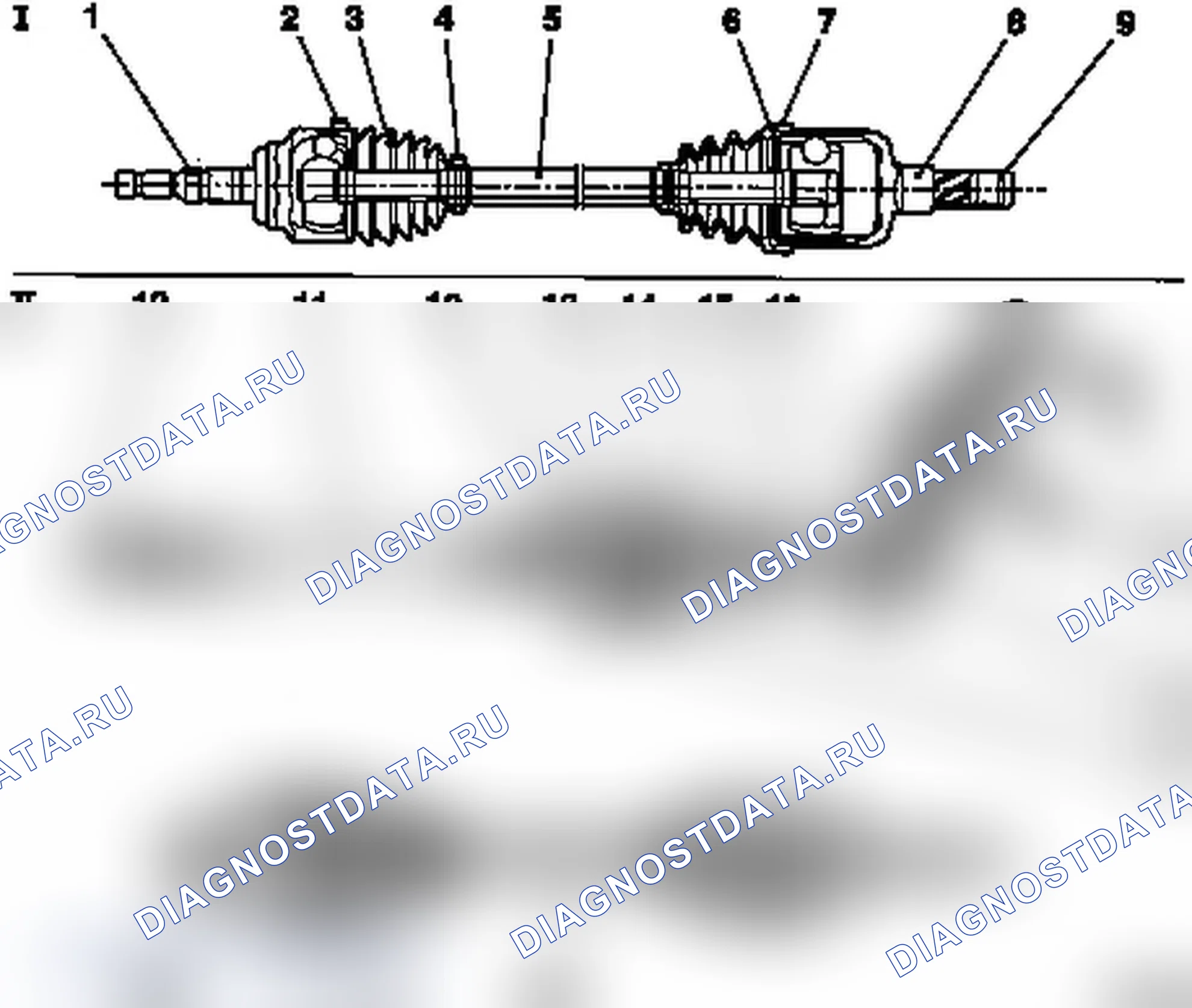 Эскиз полуоси X20XER, Z20LET, Y22DTR. Opel Astra G