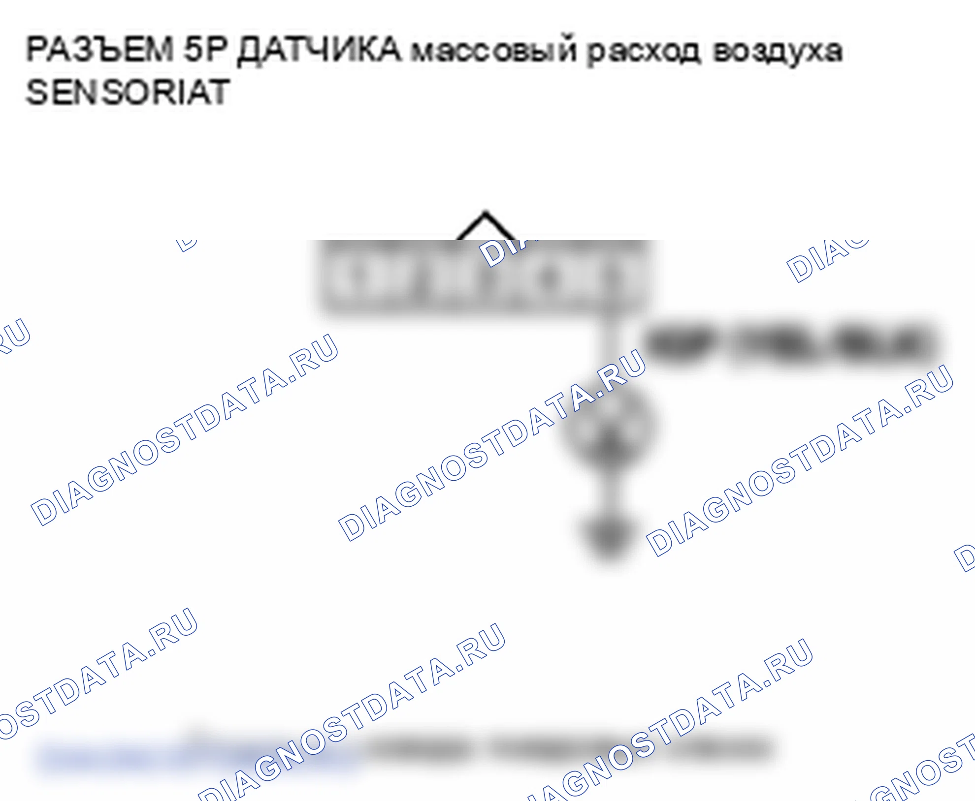 Рис. 59: P0102 расшифровка кода ошибки: низковольтная цепь датчика массовый расход воздуха. Honda Pilot II