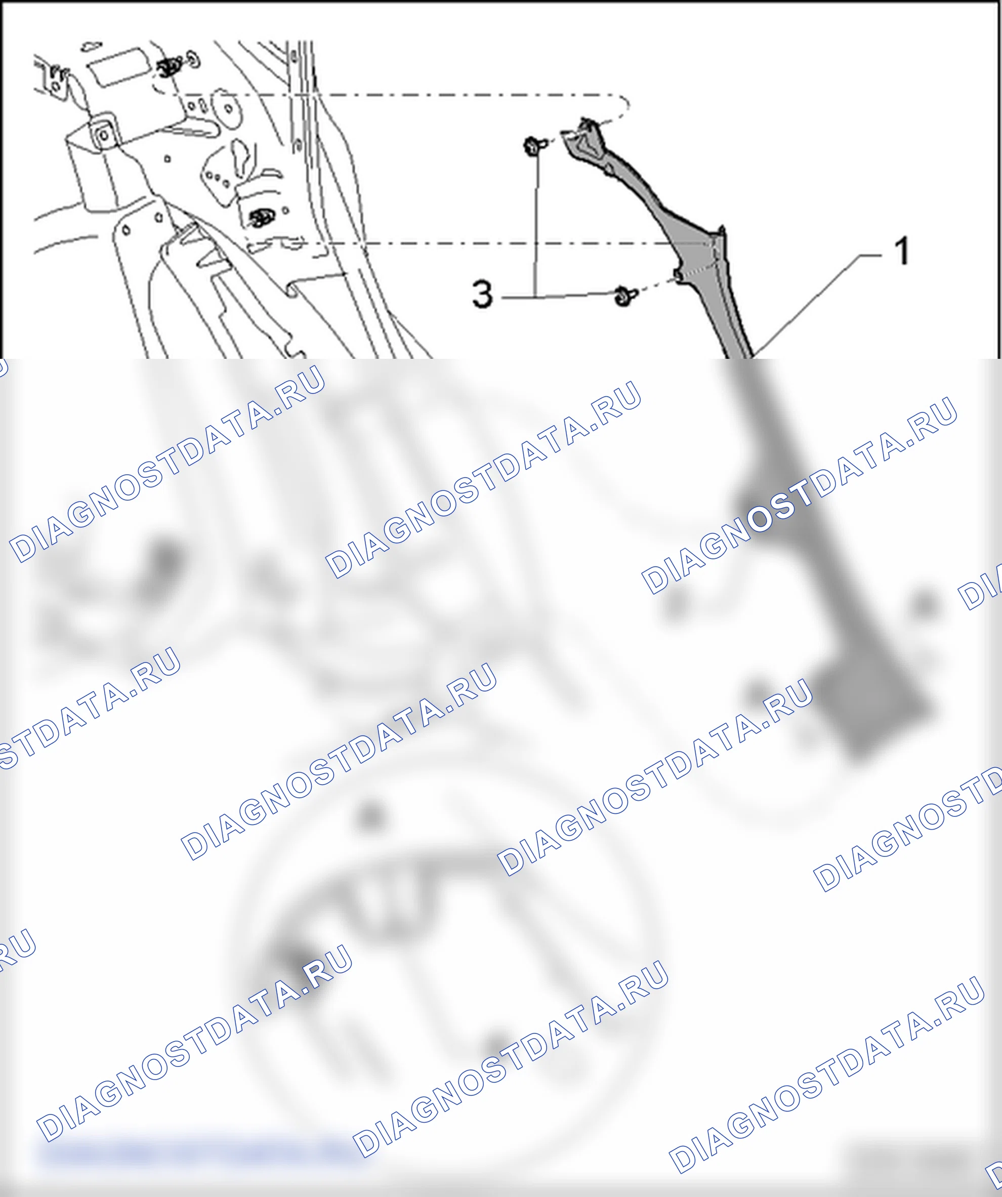 Облицовки стоек и боковин. SEAT Leon Ii